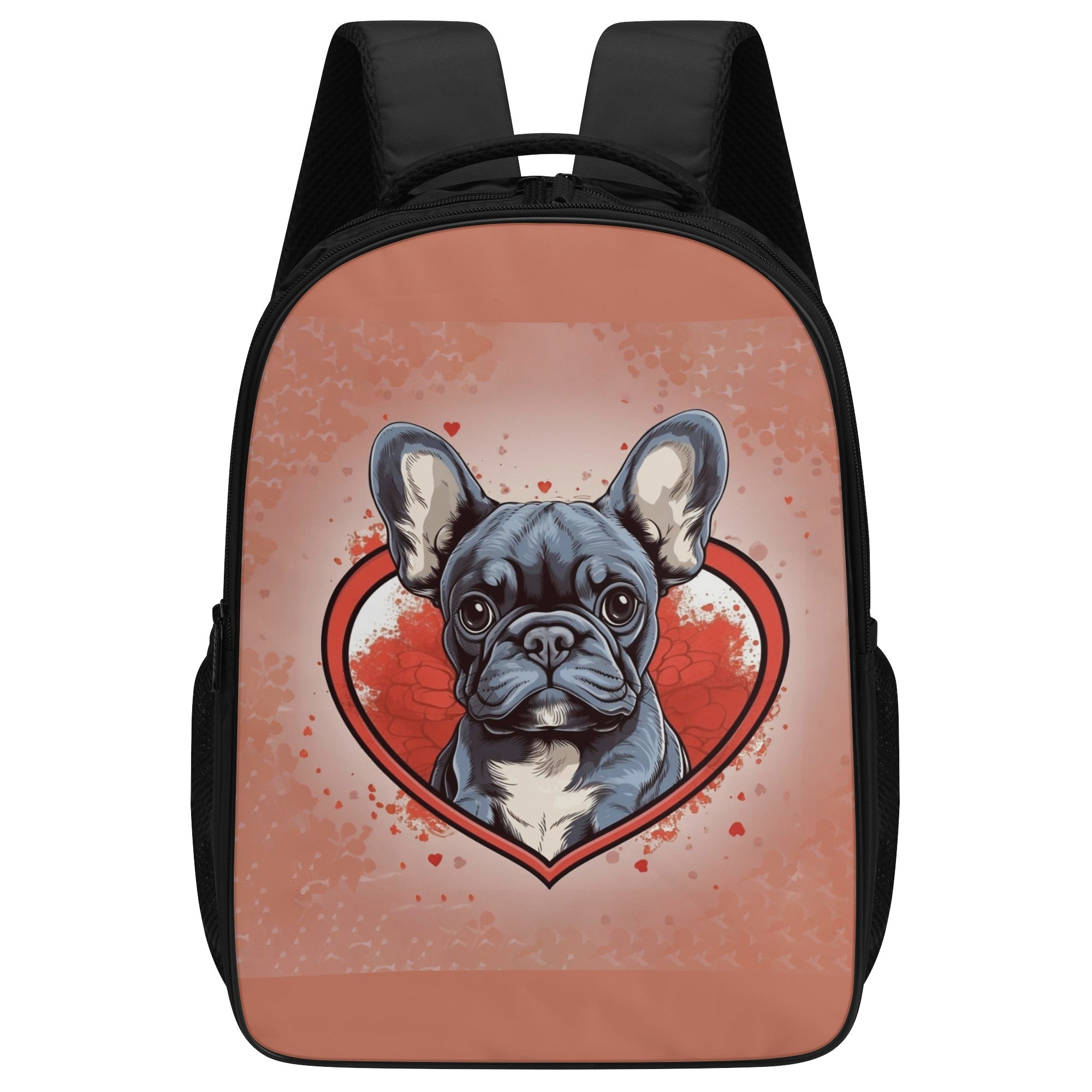 My French Bulldog Daypack Backpack for Frenchie Enthusiasts-fadou