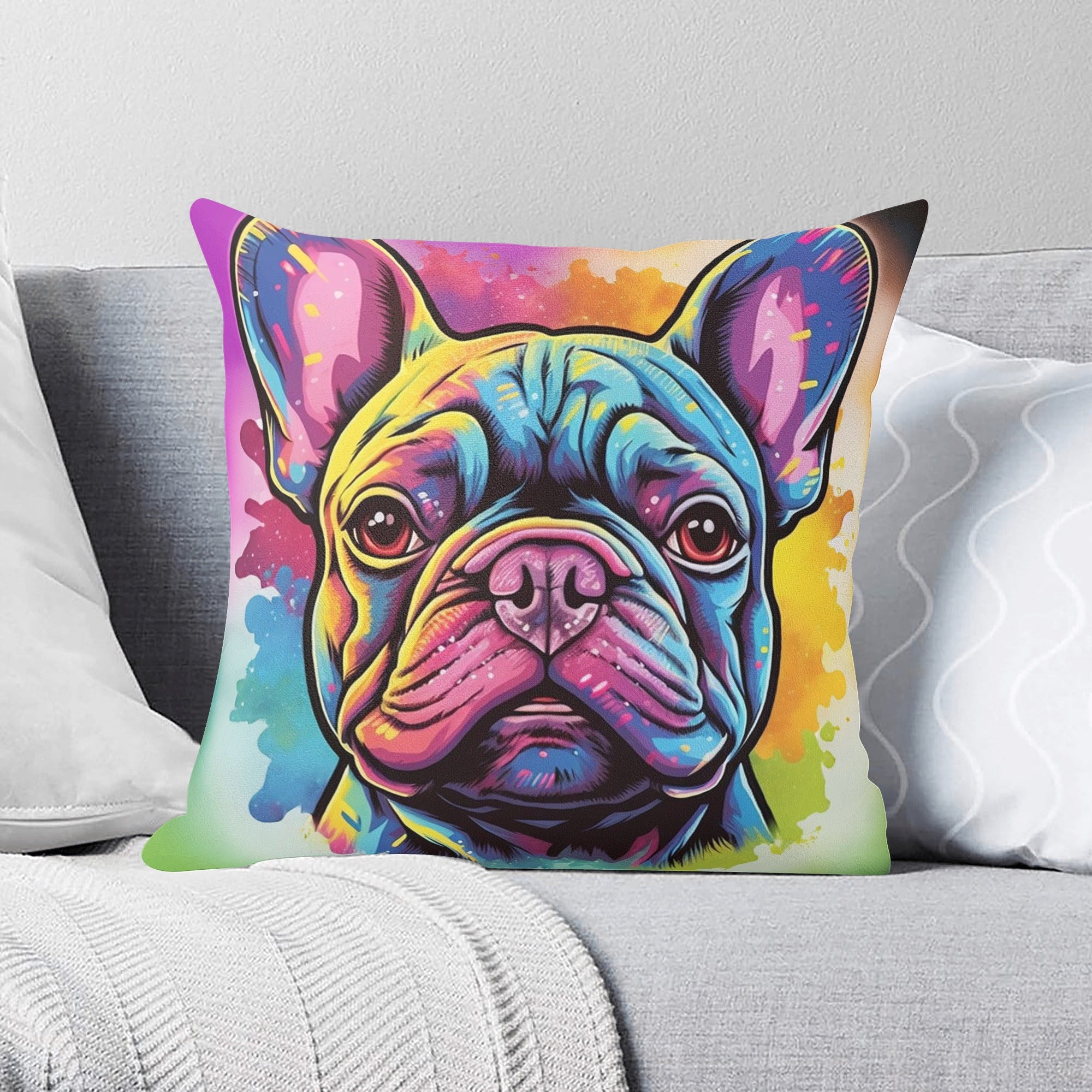 Adorable Decorative Pillow for Frenchie Enthusiasts Gifts-fadou