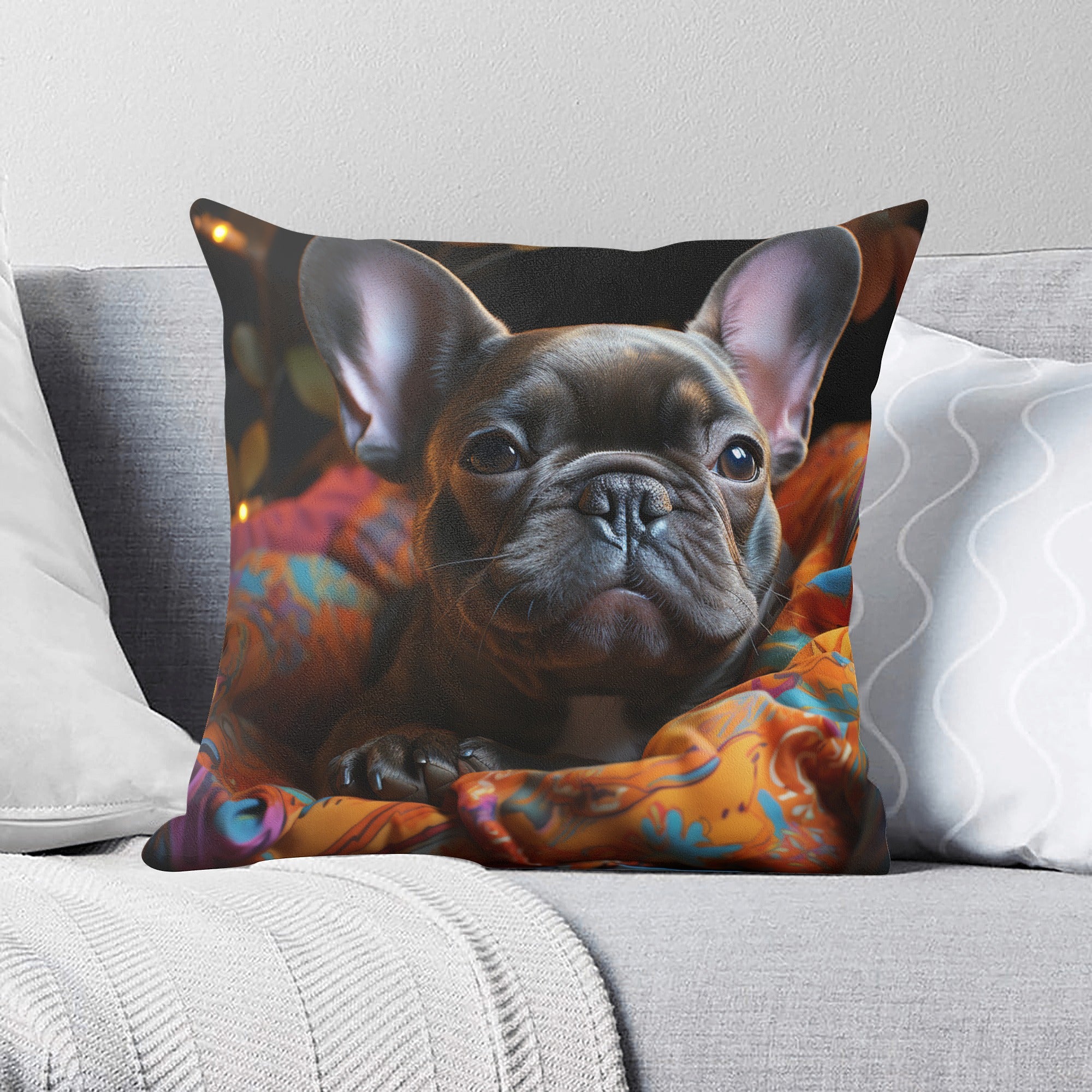 French Bulldog Cute Decorative Pillow for Dog Park Days-fadou