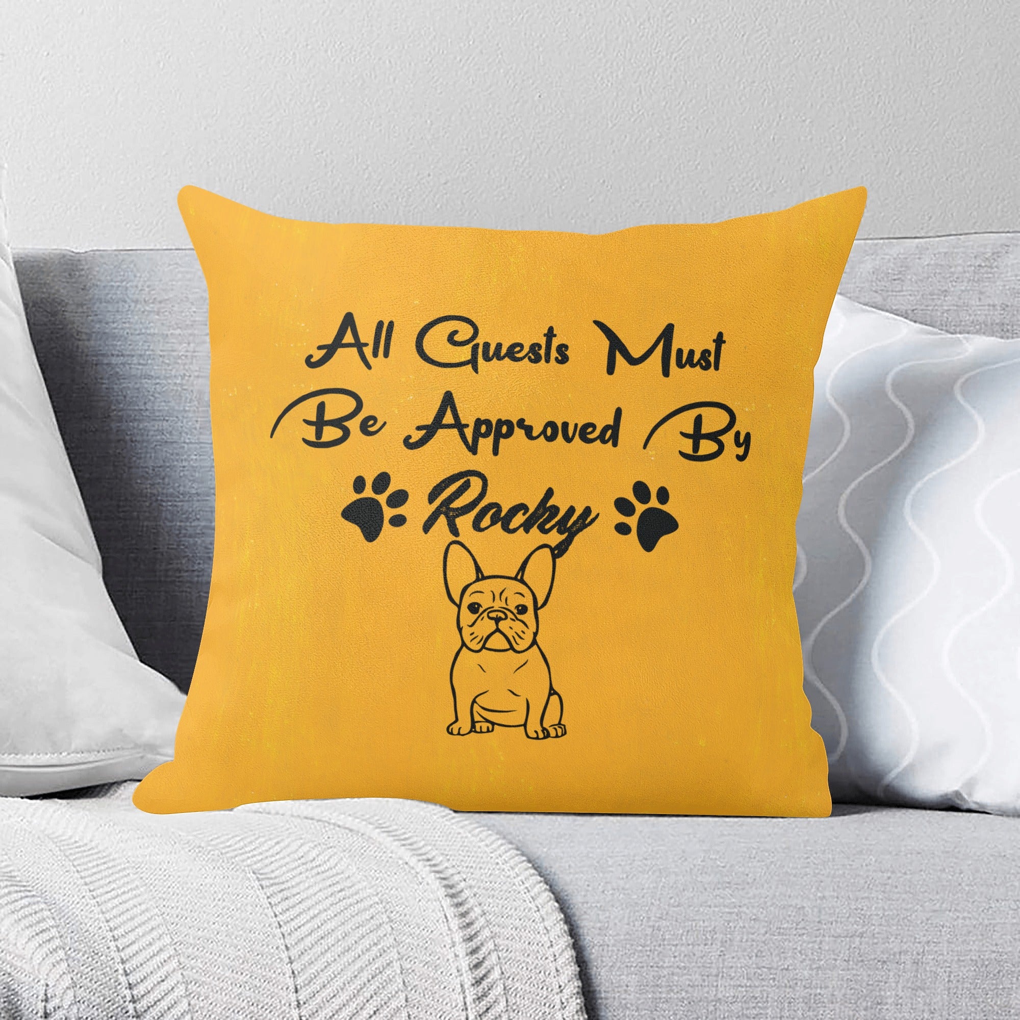 French Bulldog Personalized Cushion Cover for Dog Lovers-fadou