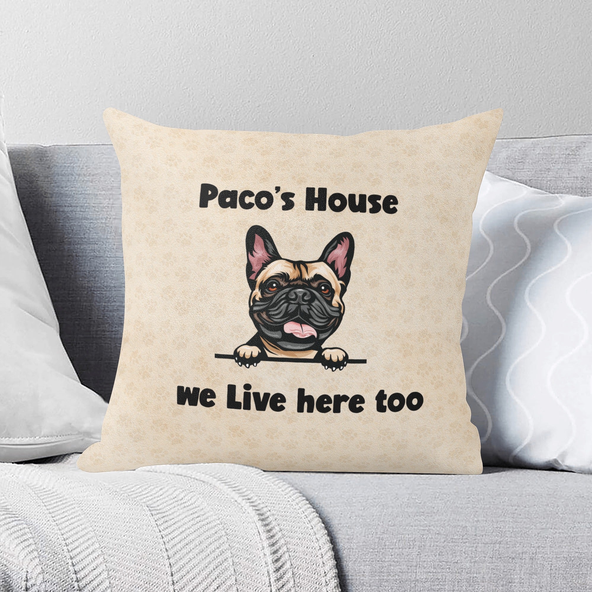 French Bulldog Custom Decorative Pillow for Bulldog Owners-fadou