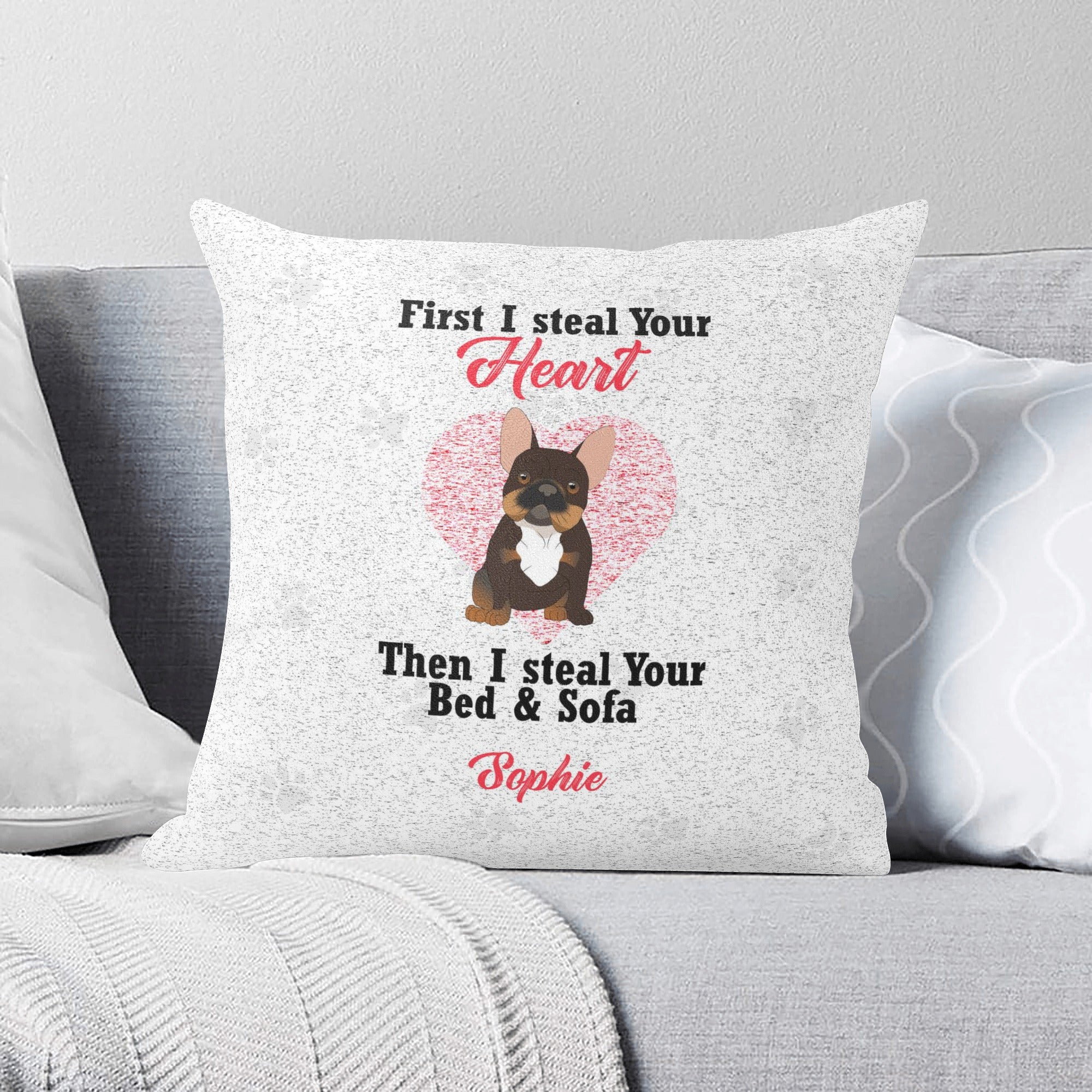 French Bulldog Custom Throw Pillow Cover for Bulldog Owners-fadou