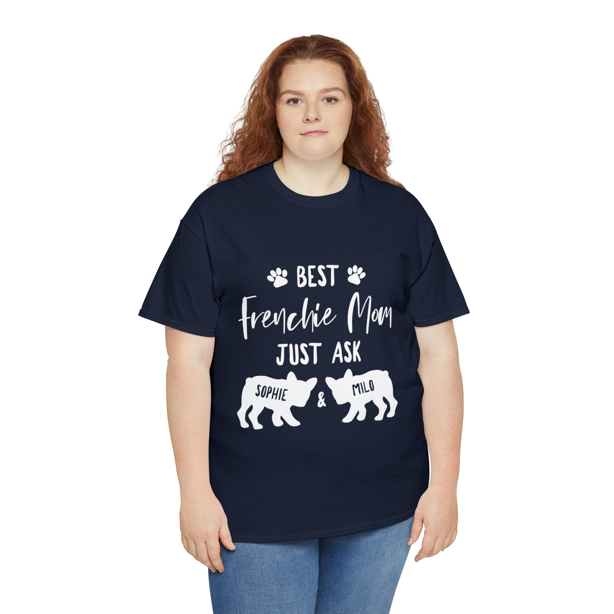 French Bulldog Personalized Dog Lover Tee for Dog Moms & Dads-fadou