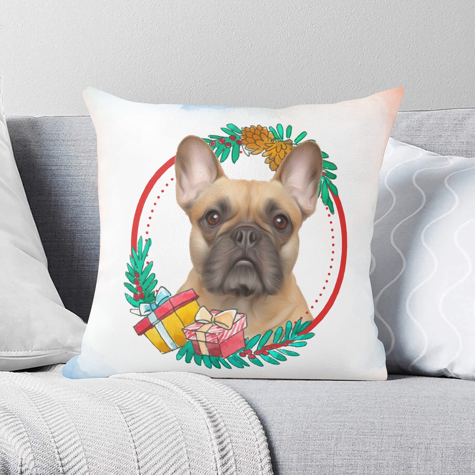 Frenchie Custom Accent Cushion for Frenchie Enthusiasts-fadou