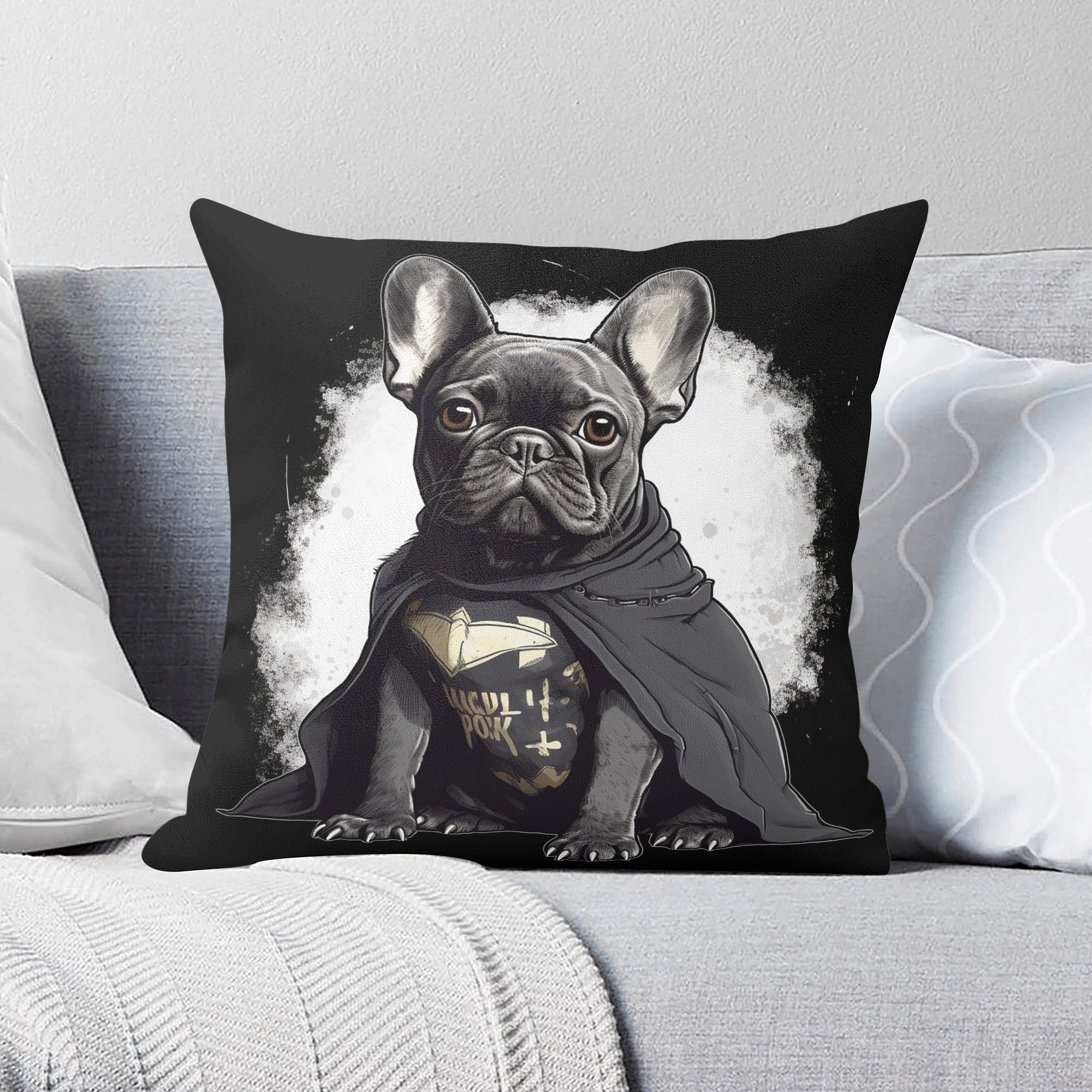 Melo French Bulldog Cushion Cover for Frenchie Enthusiasts-fadou