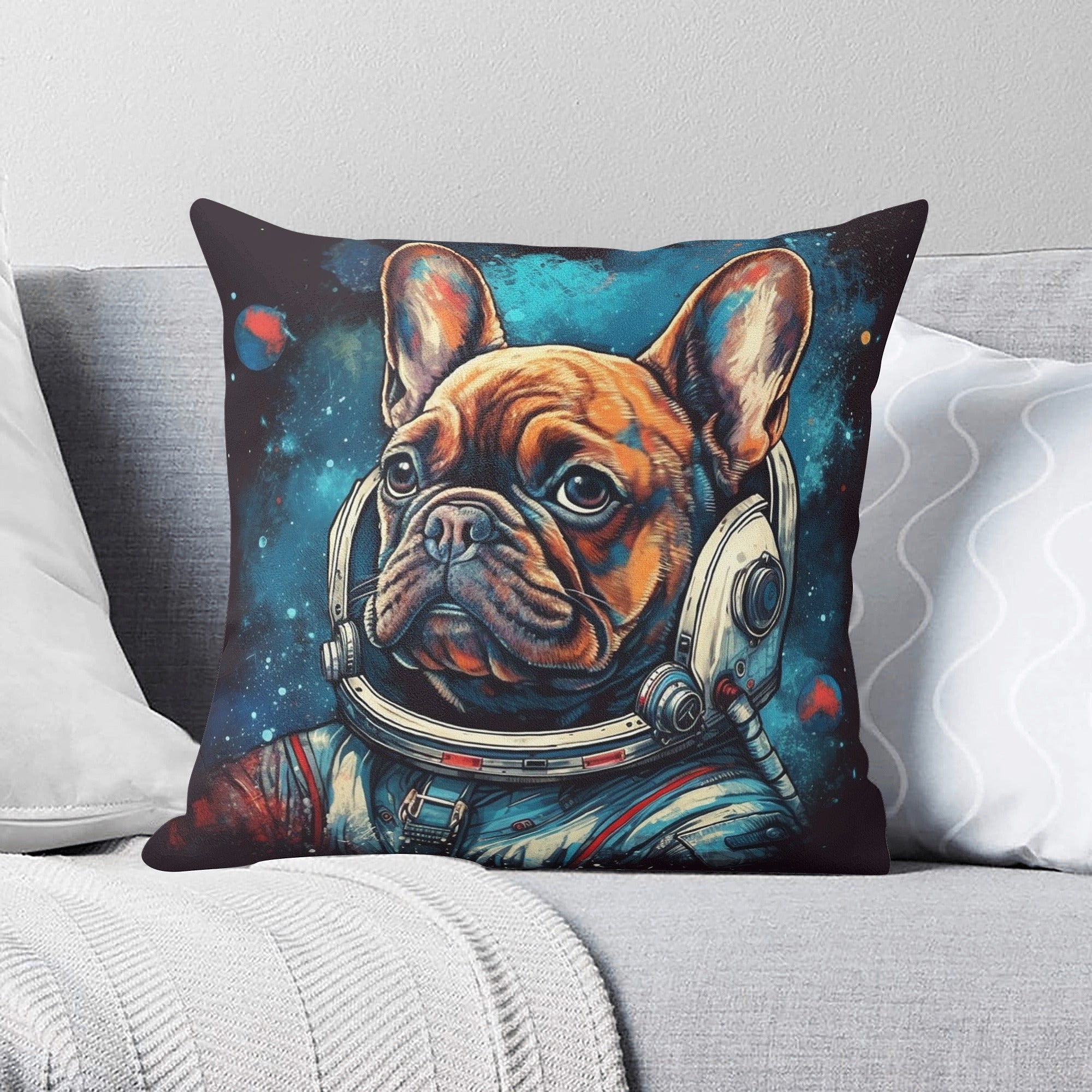 The Frenchie Throw Pillow Cover for Frenchie Enthusiasts-fadou
