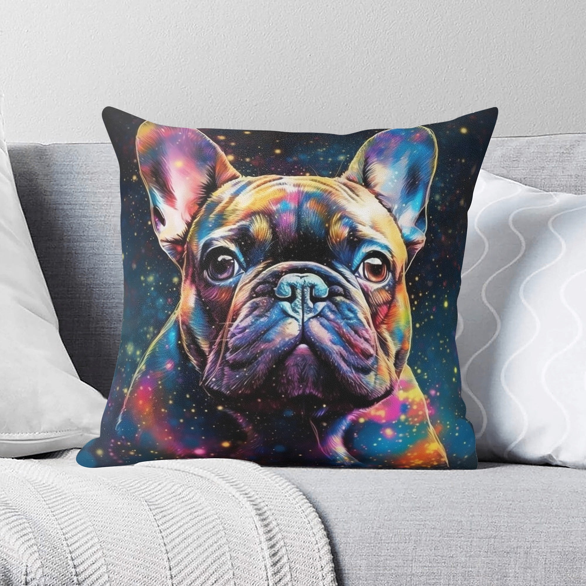 Ziggy French Bulldog Throw Pillow Cover for Pet Culture-fadou