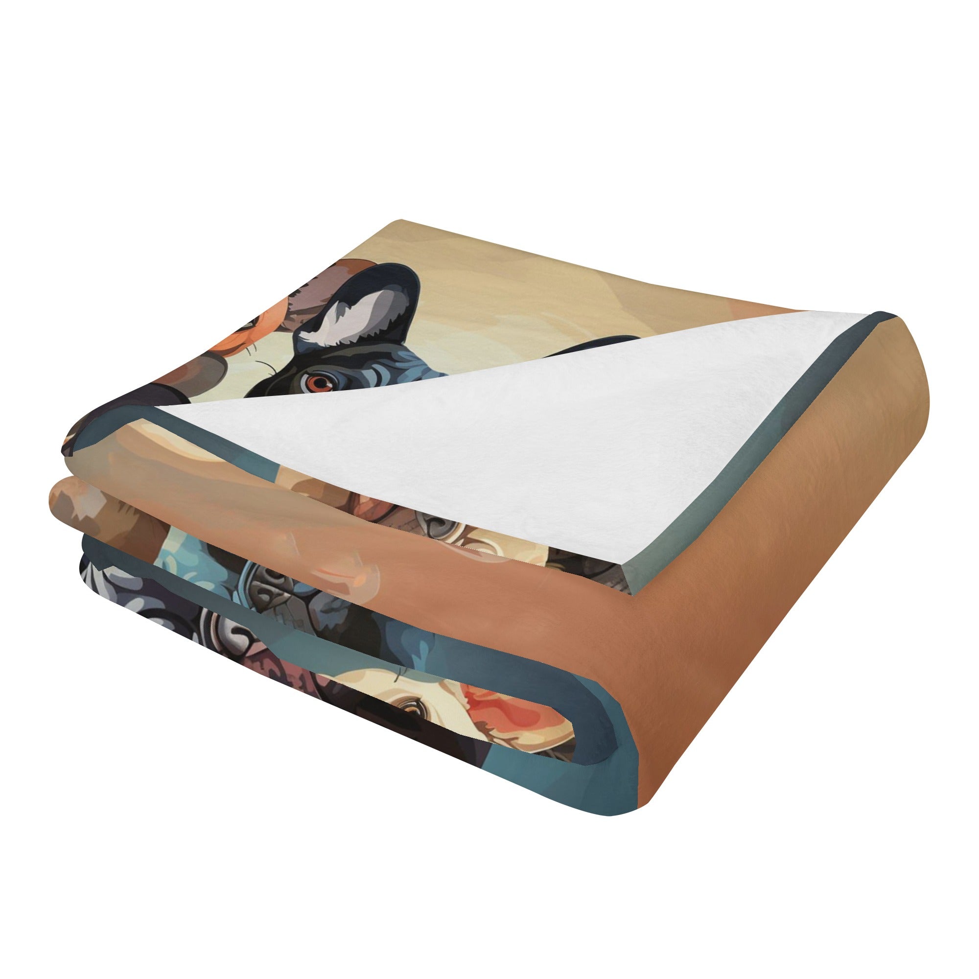 Frenchie Breathable Soft Throw for Frenchie Enthusiasts-fadou