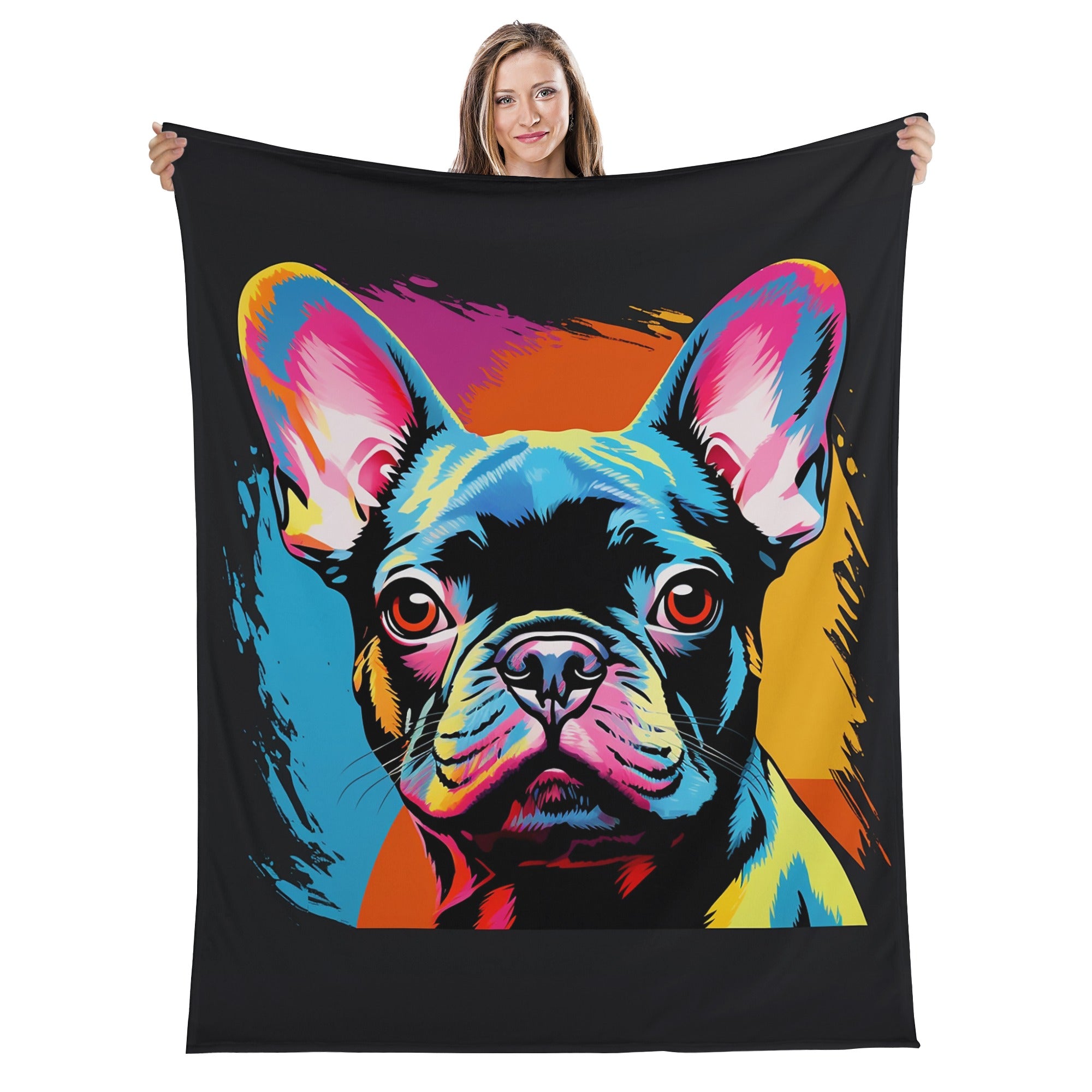 Dixon French Bulldog Soft Throw for Frenchie Enthusiasts-fadou