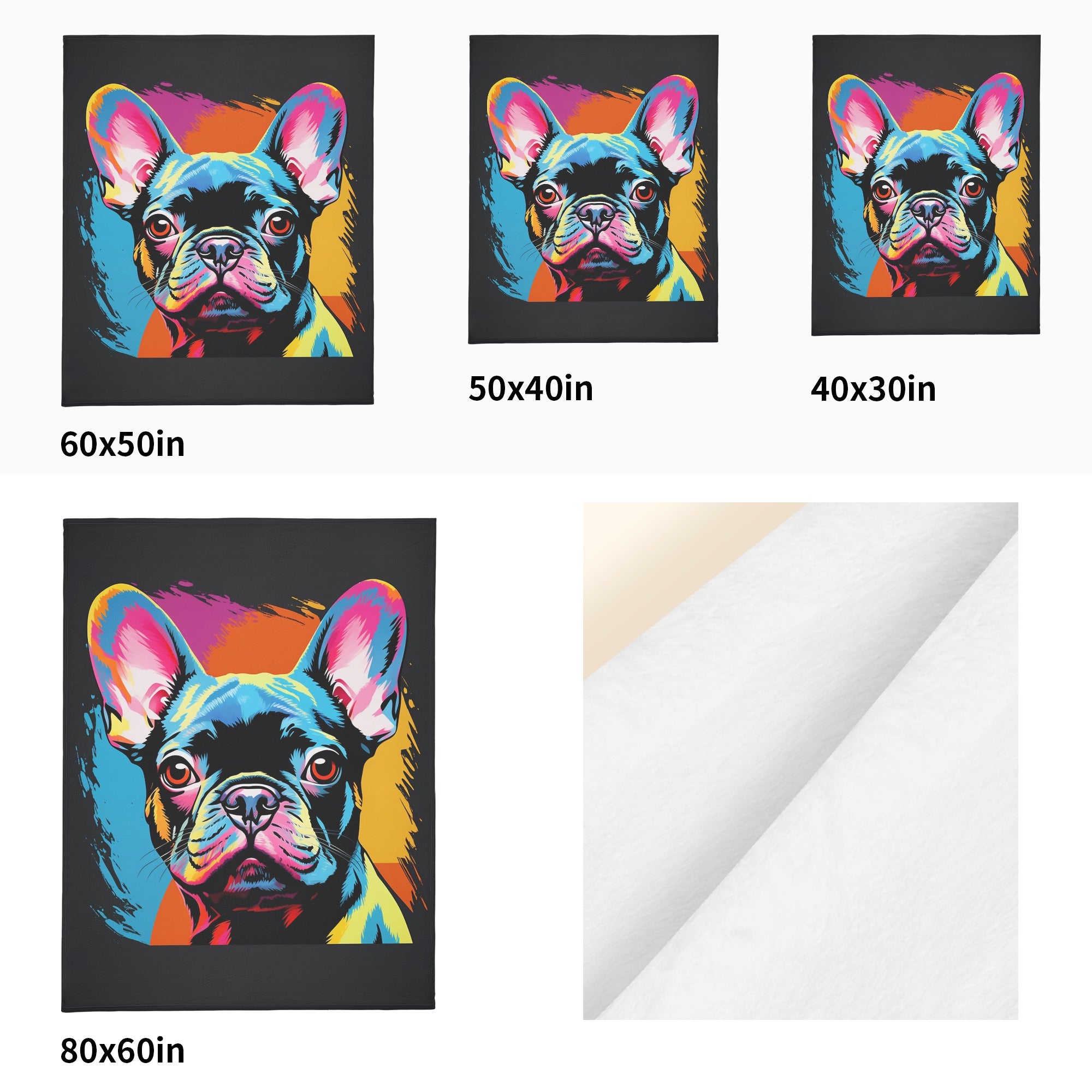 Dixon French Bulldog Soft Throw for Frenchie Enthusiasts-fadou