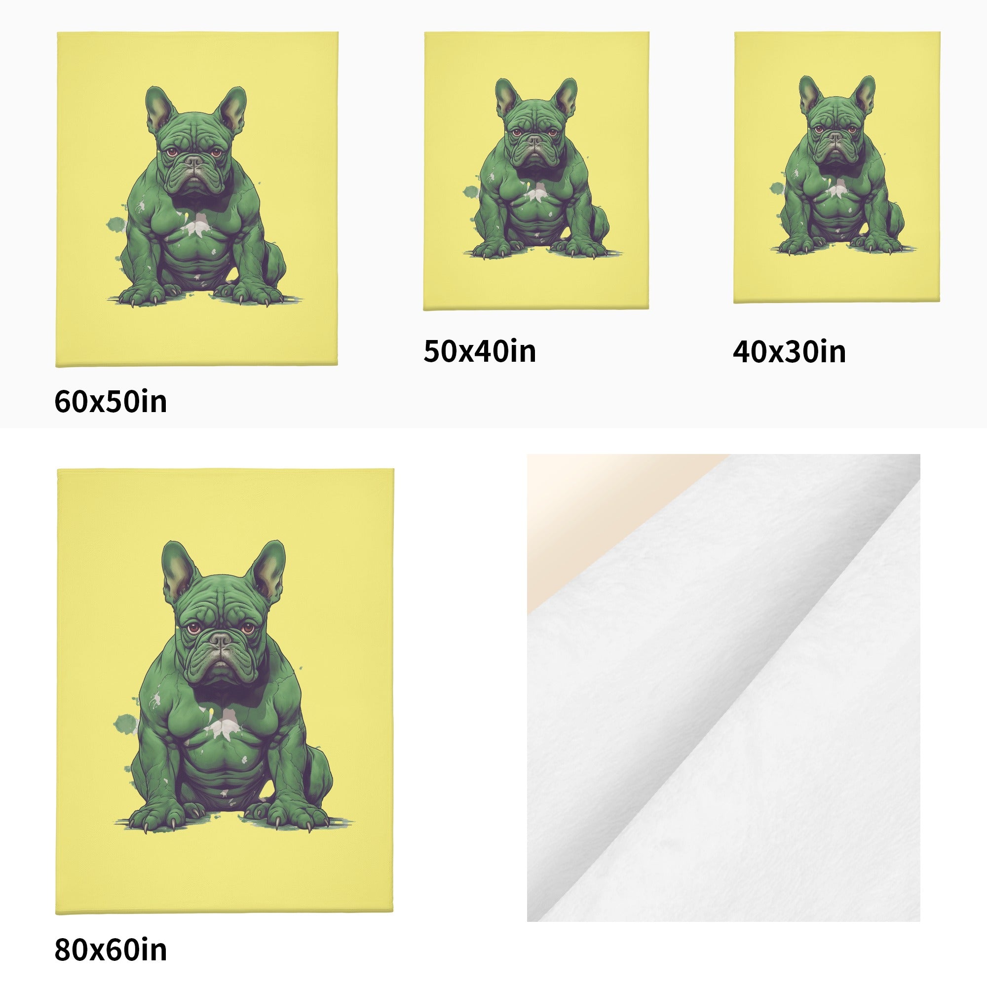 Teddy French Bulldog Soft Throw for Frenchie Enthusiasts-fadou