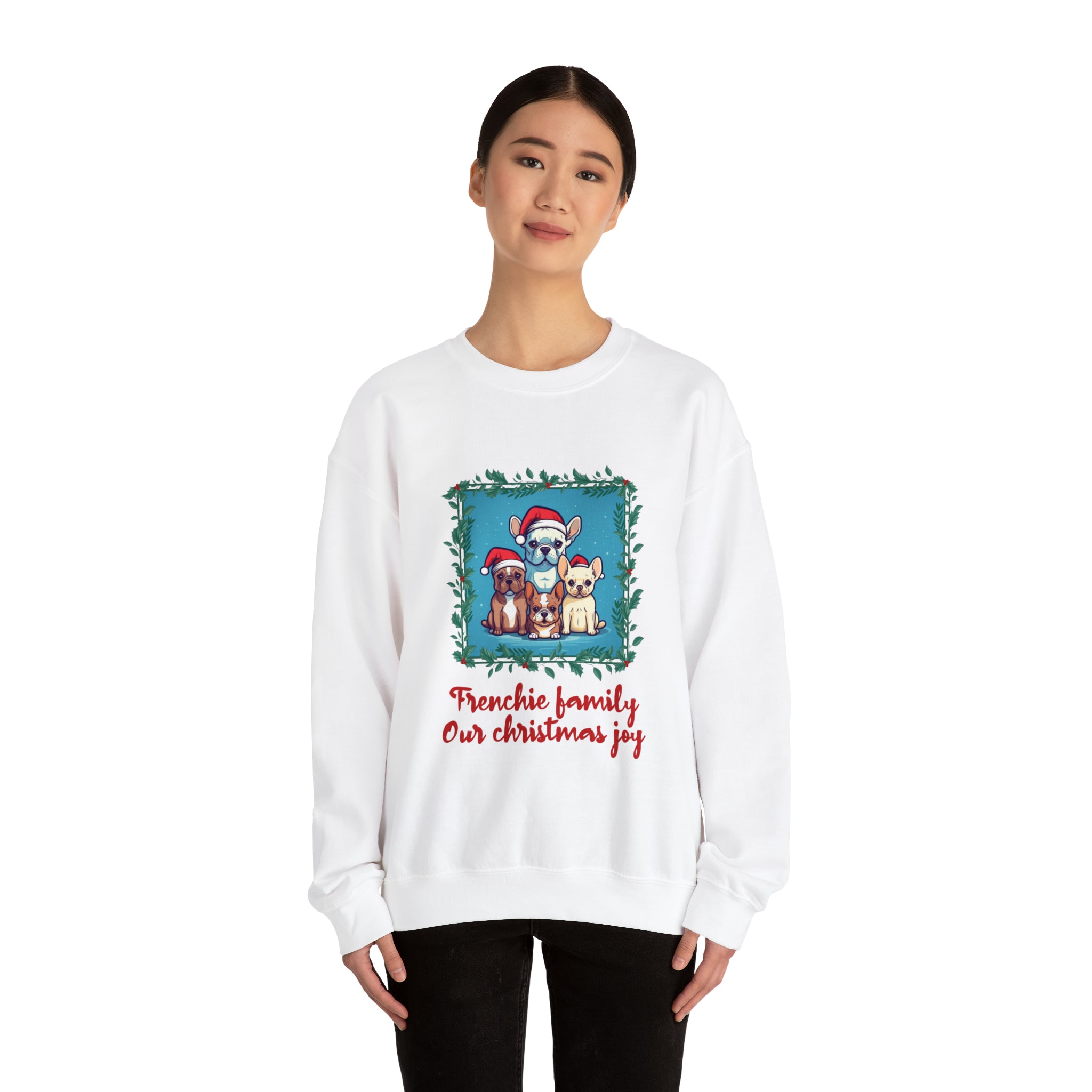 Frenchie Family Sweater - Unisex Sweatshirt for Travel Comfort-fadou