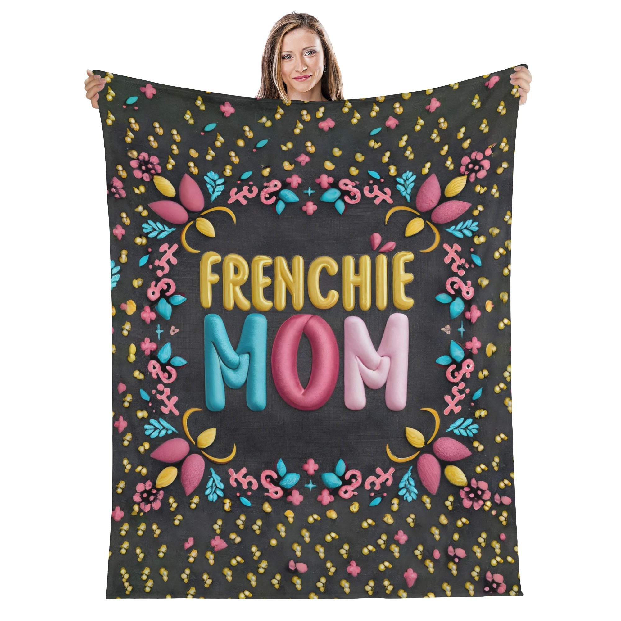 Frenchie Mom - Blanket for French Bulldog Owners and Fans-fadou