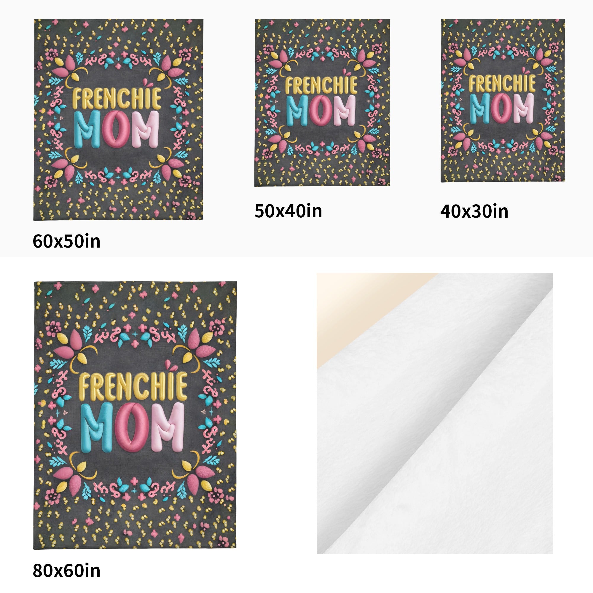 Frenchie Mom - Blanket for French Bulldog Owners and Fans-fadou