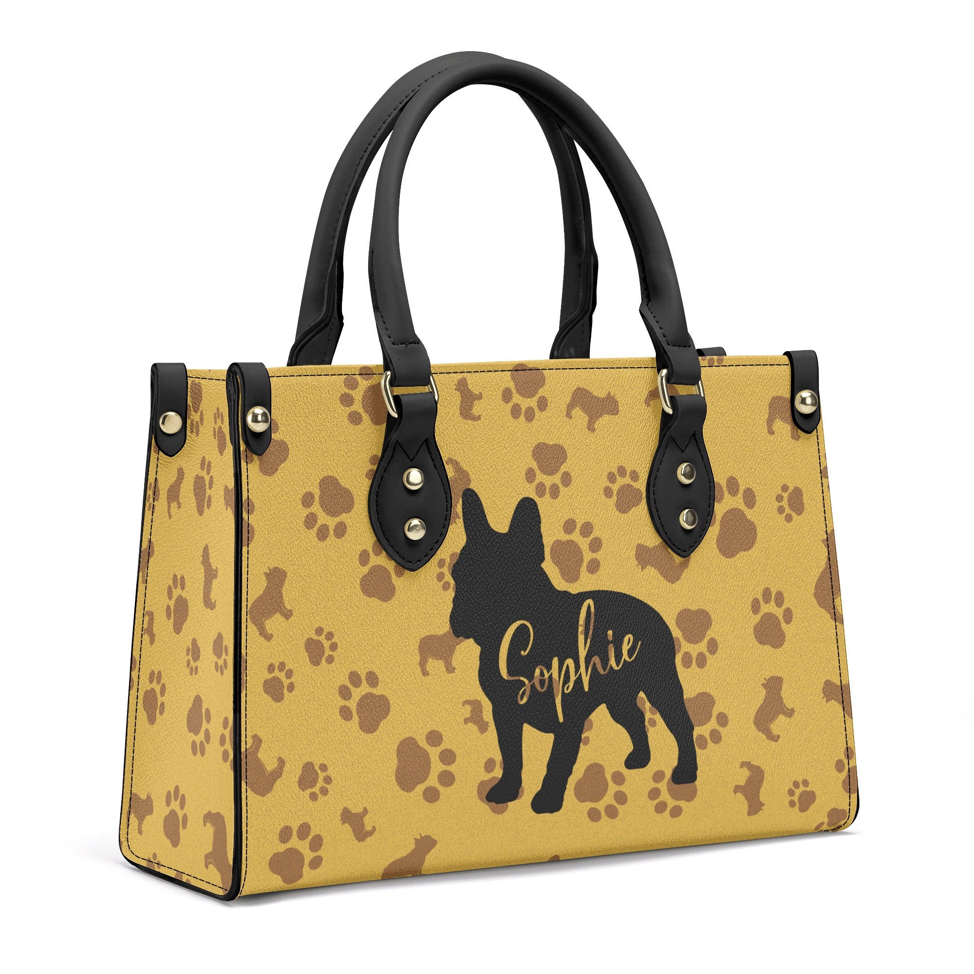 Luxury Personalized Canvas Carryall for Frenchie Enthusiasts-fadou