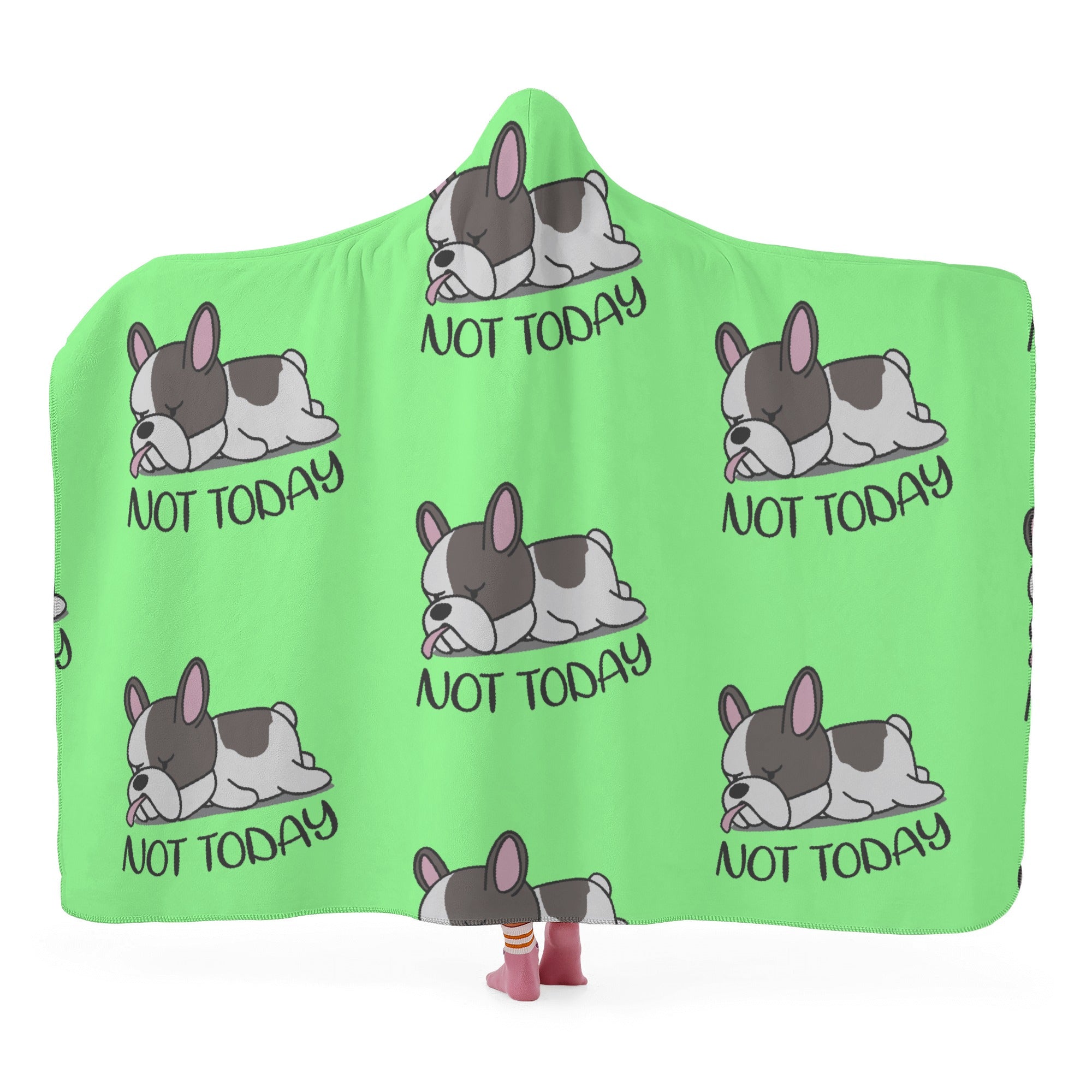 French Bulldog Hooded Cozy Plush Blanket for Dog Moms & Dads-fadou