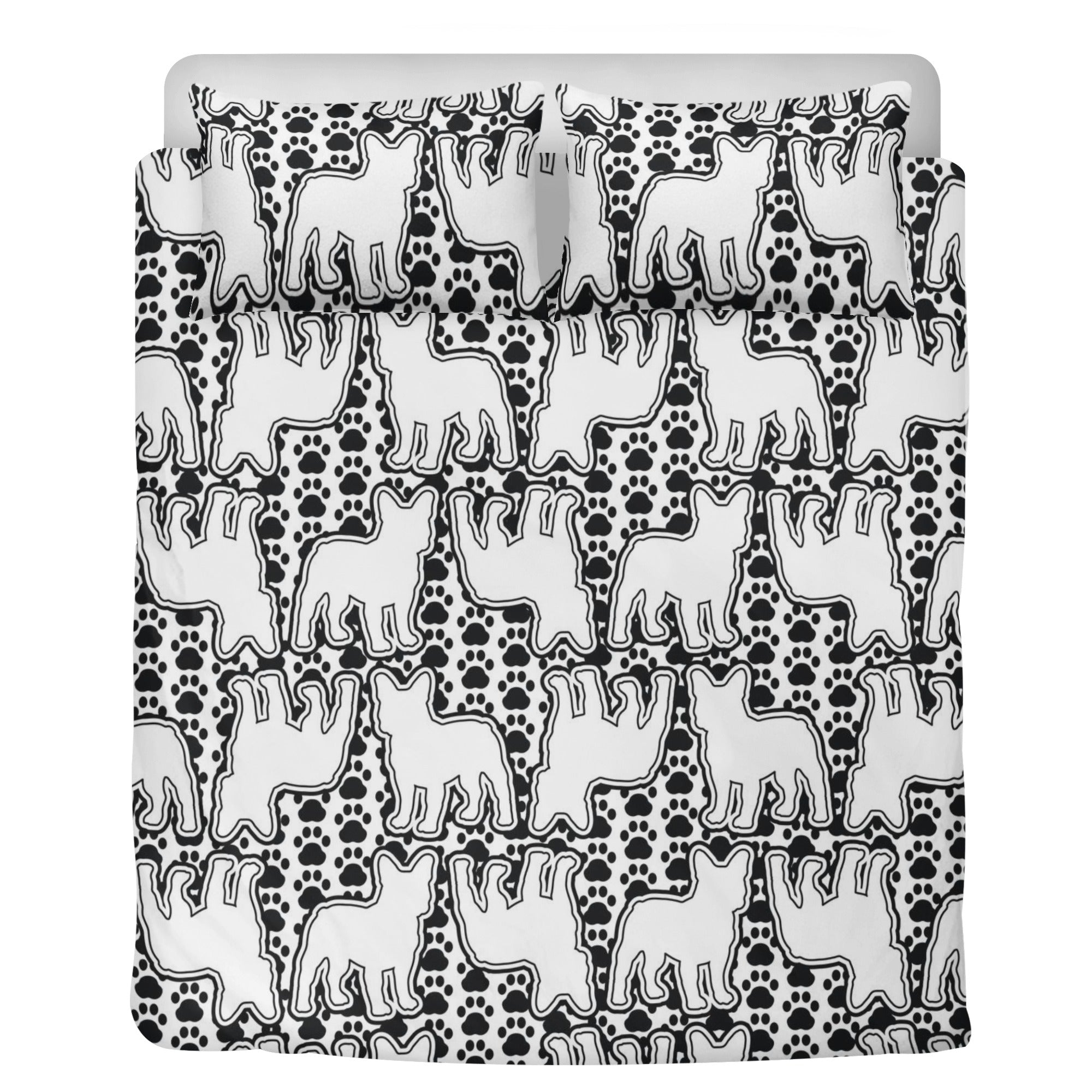 Sophie French Bulldog Bed Linen Set for Frenchie Enthusiasts-fadou