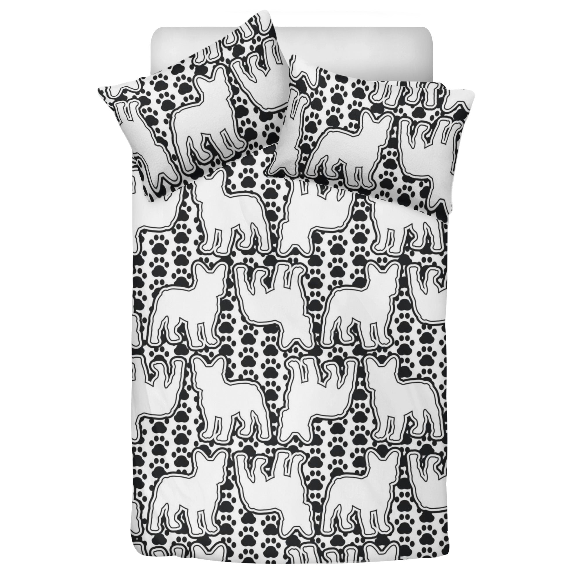 Sophie French Bulldog Bed Linen Set for Frenchie Enthusiasts-fadou