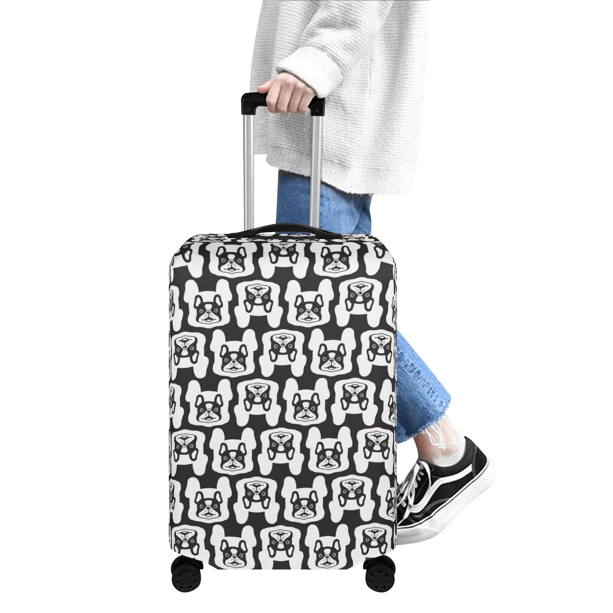 Bruno - Luggage Cover for French Bulldog Owners and Fans-fadou