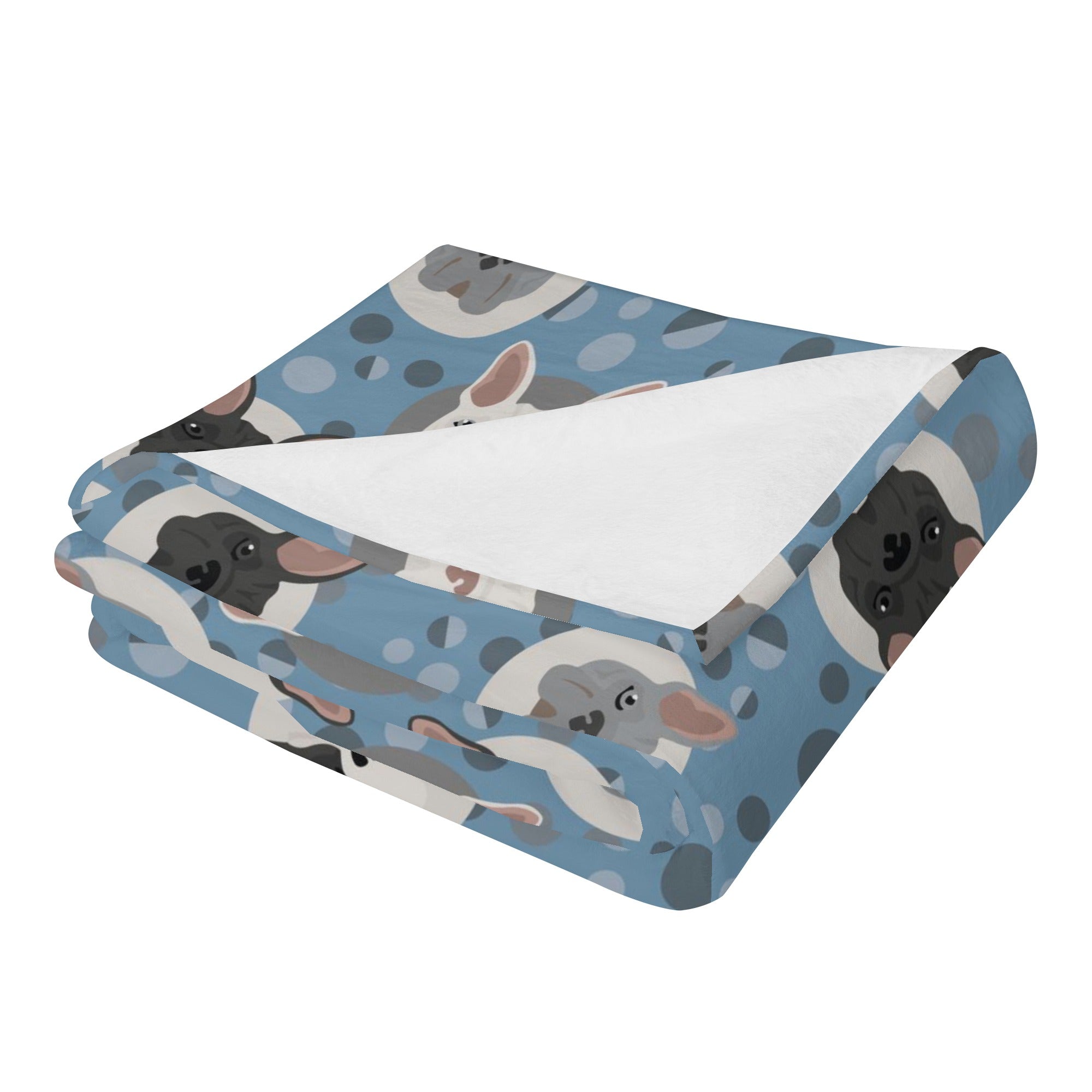 Bella French Bulldog Cozy Plush Blanket for Bulldog Owners-fadou