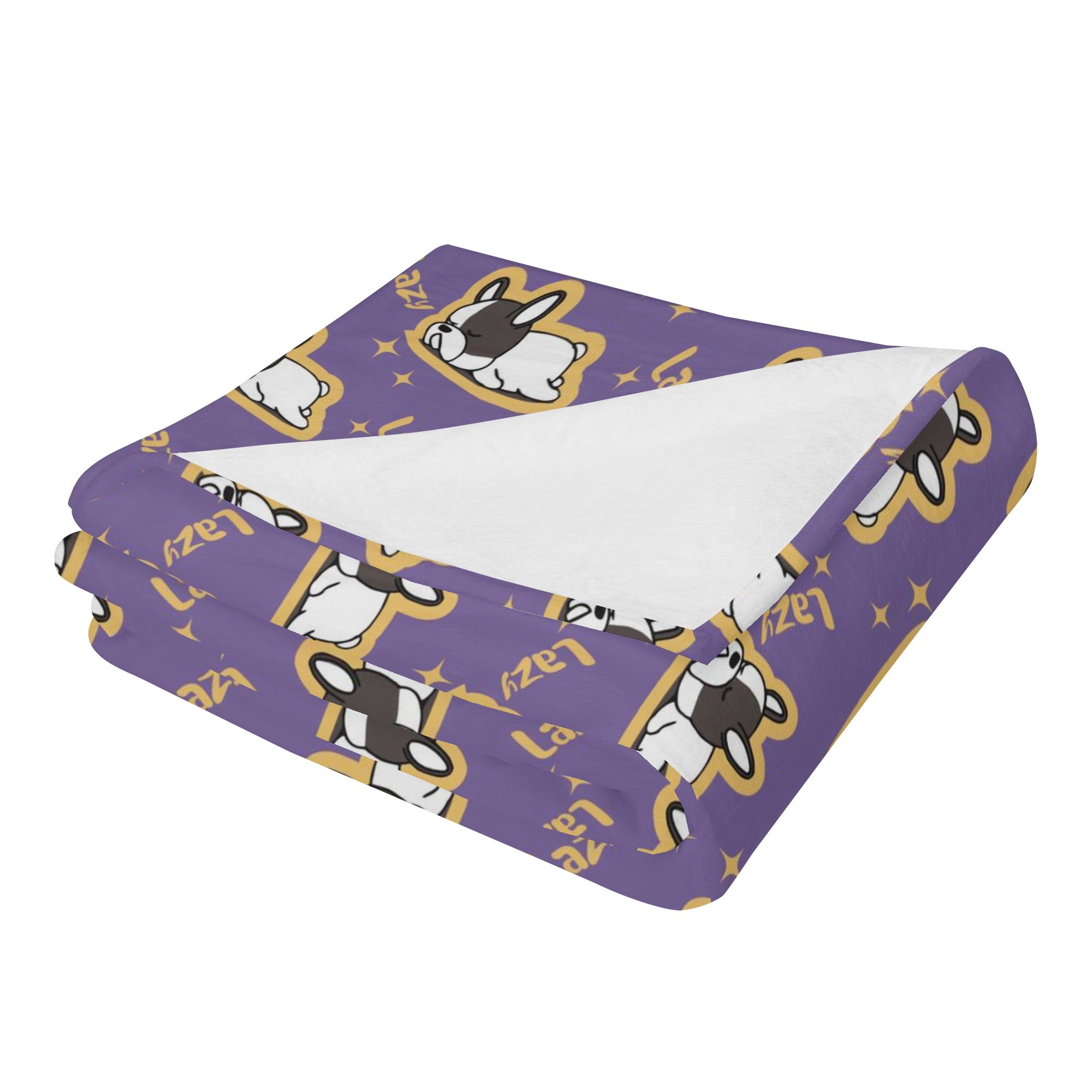 Louie French Bulldog Soft Throw for Frenchie Enthusiasts-fadou