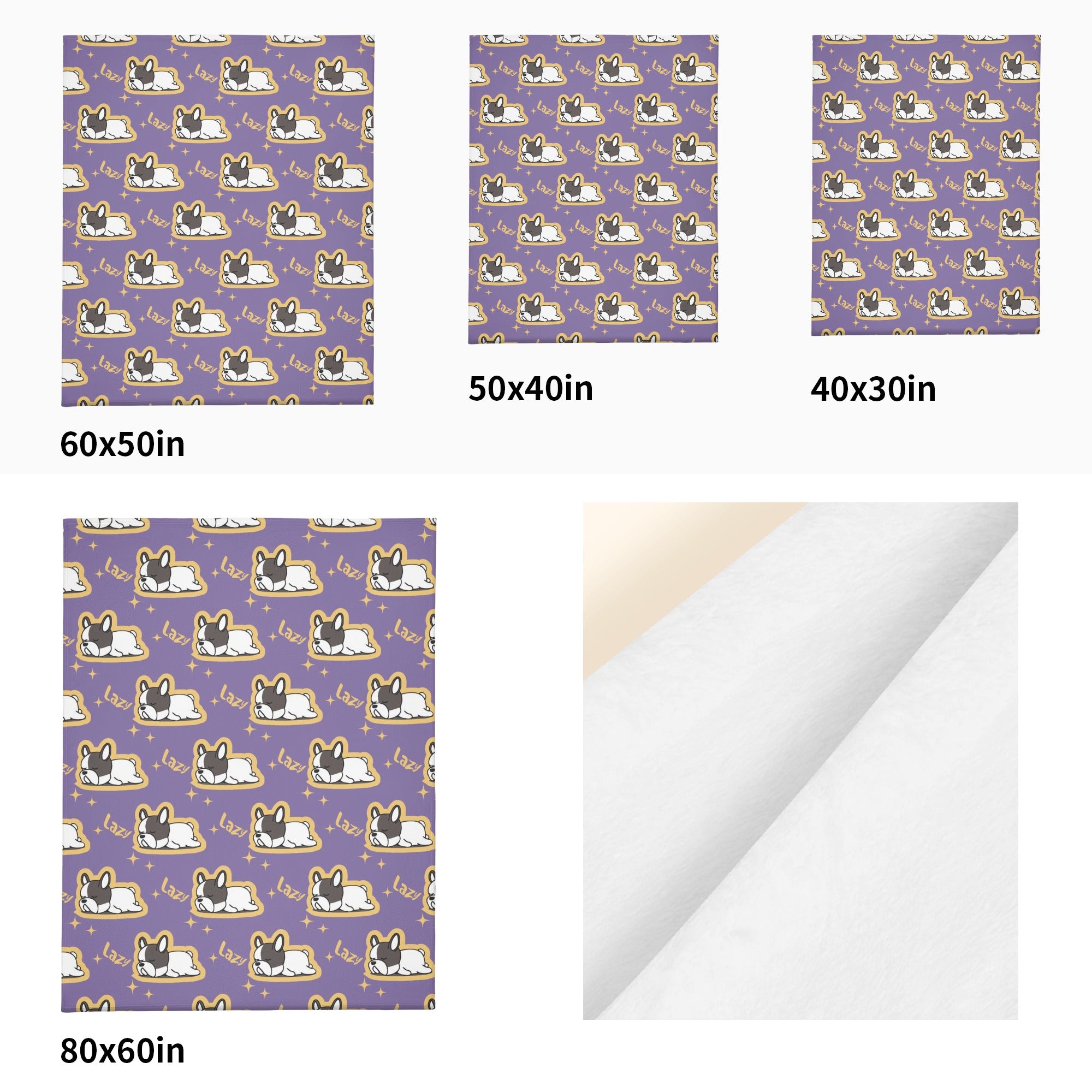 Louie French Bulldog Soft Throw for Frenchie Enthusiasts-fadou