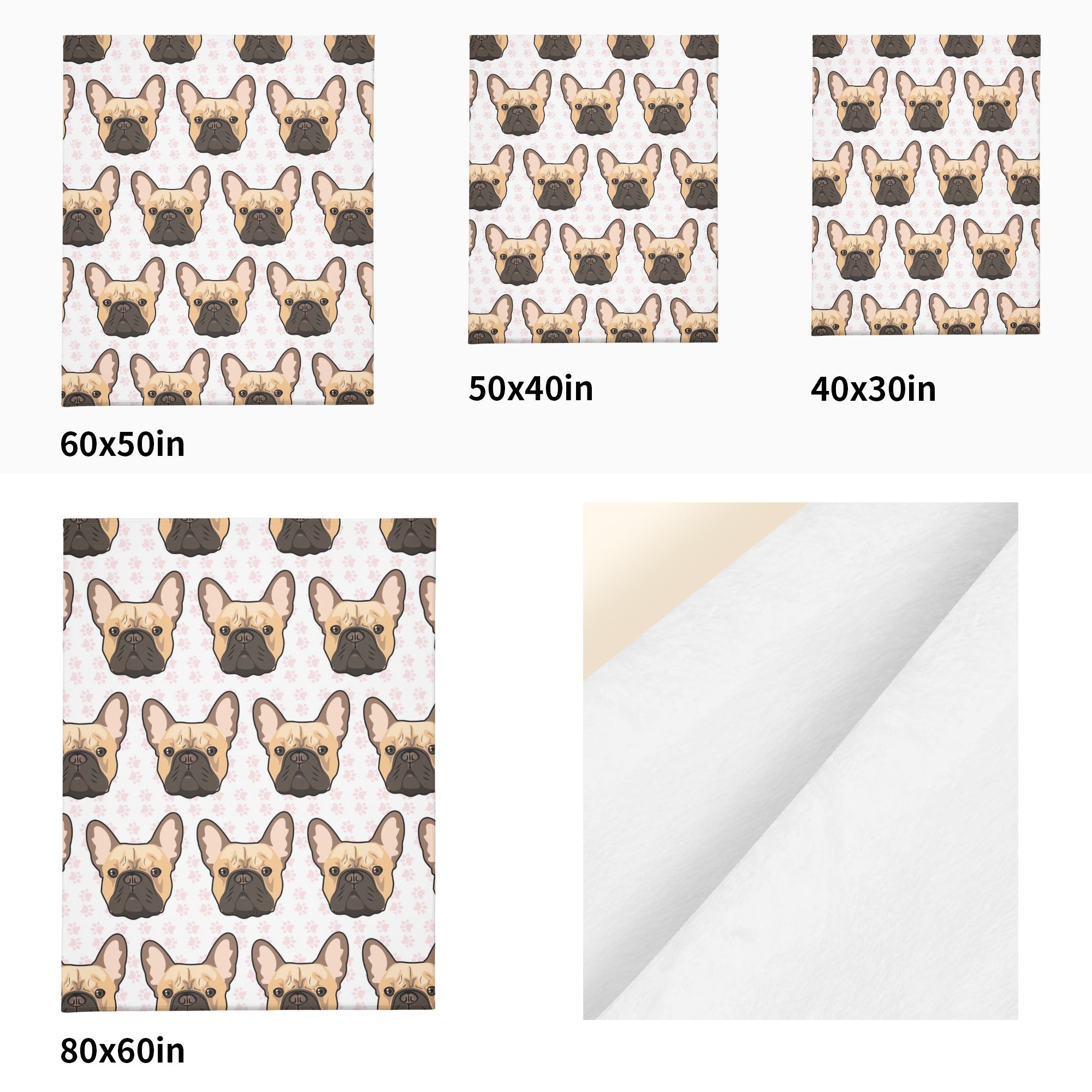 Bruno French Bulldog Soft Throw for Frenchie Enthusiasts-fadou