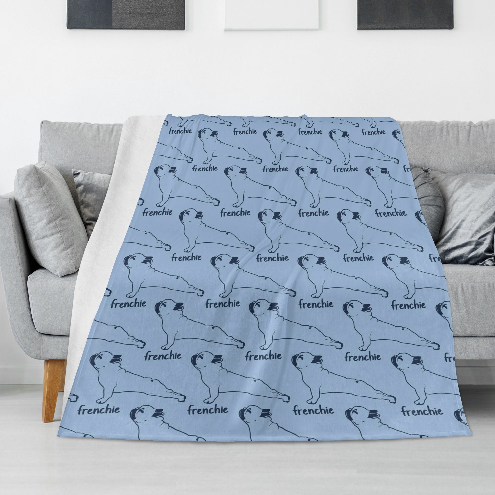 Bandit French Bulldog Warm Blanket for Frenchie Enthusiasts-fadou