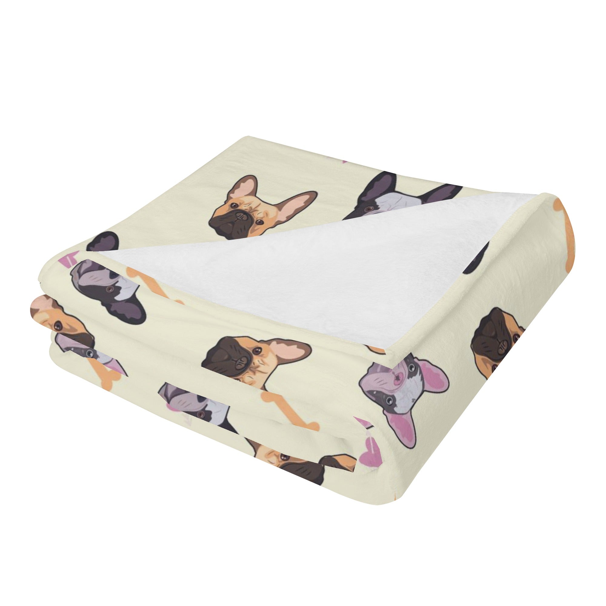 French Bulldog Cozy Plush Blanket for Frenchie Enthusiasts-fadou