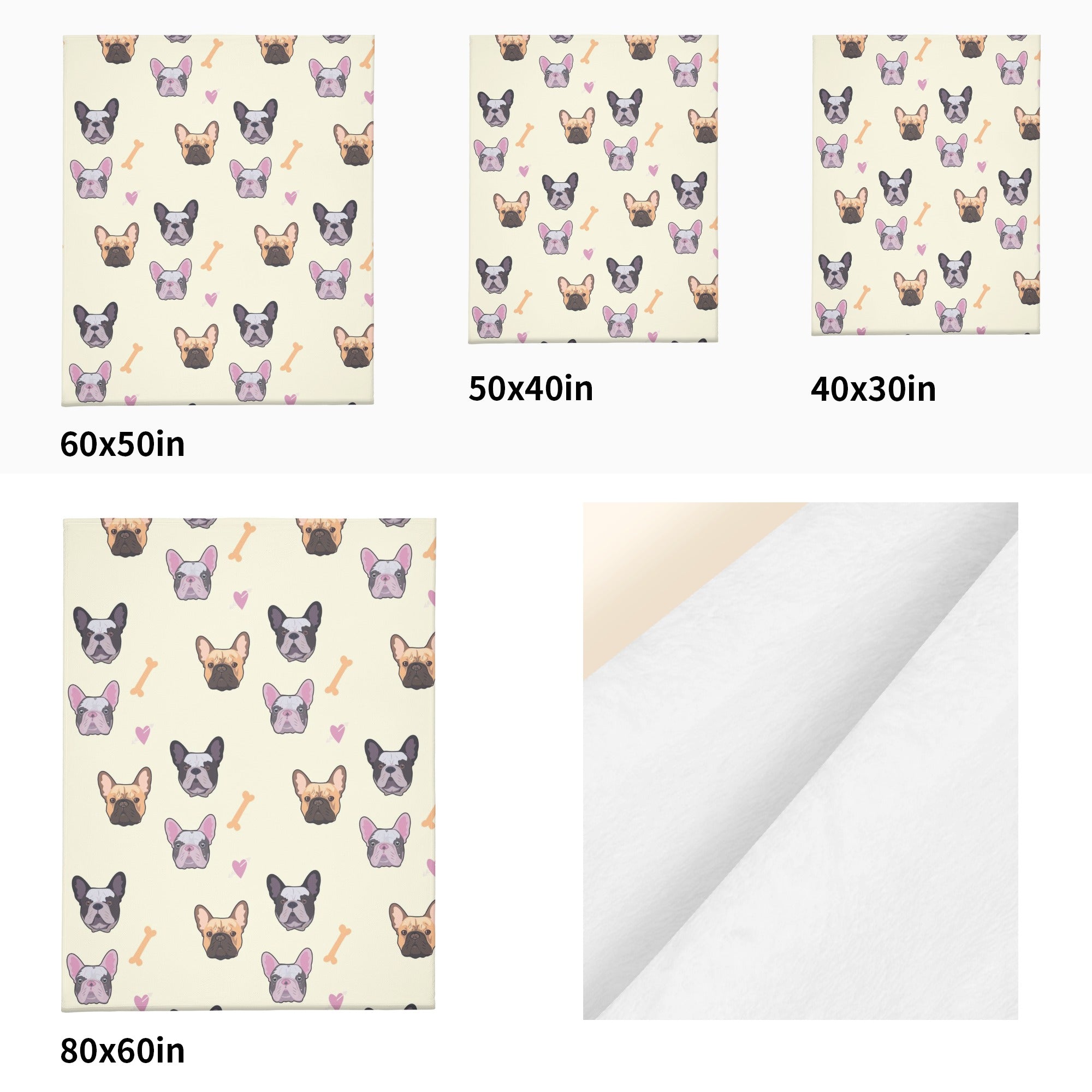 French Bulldog Cozy Plush Blanket for Frenchie Enthusiasts-fadou