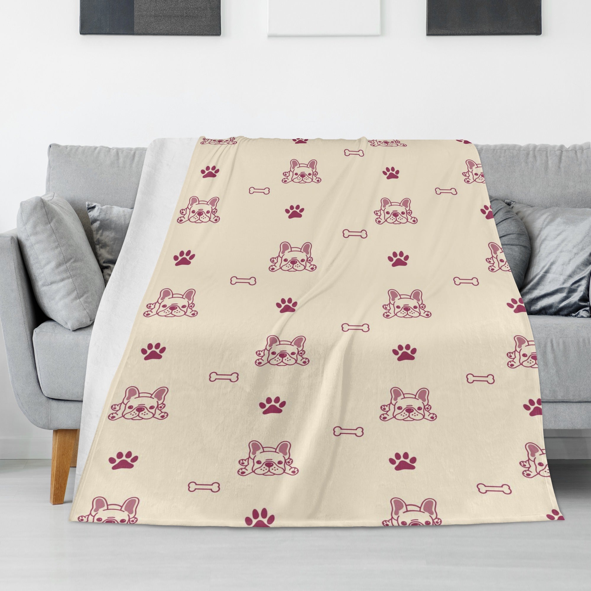Simba French Bulldog Warm Blanket for Frenchie Enthusiasts-fadou
