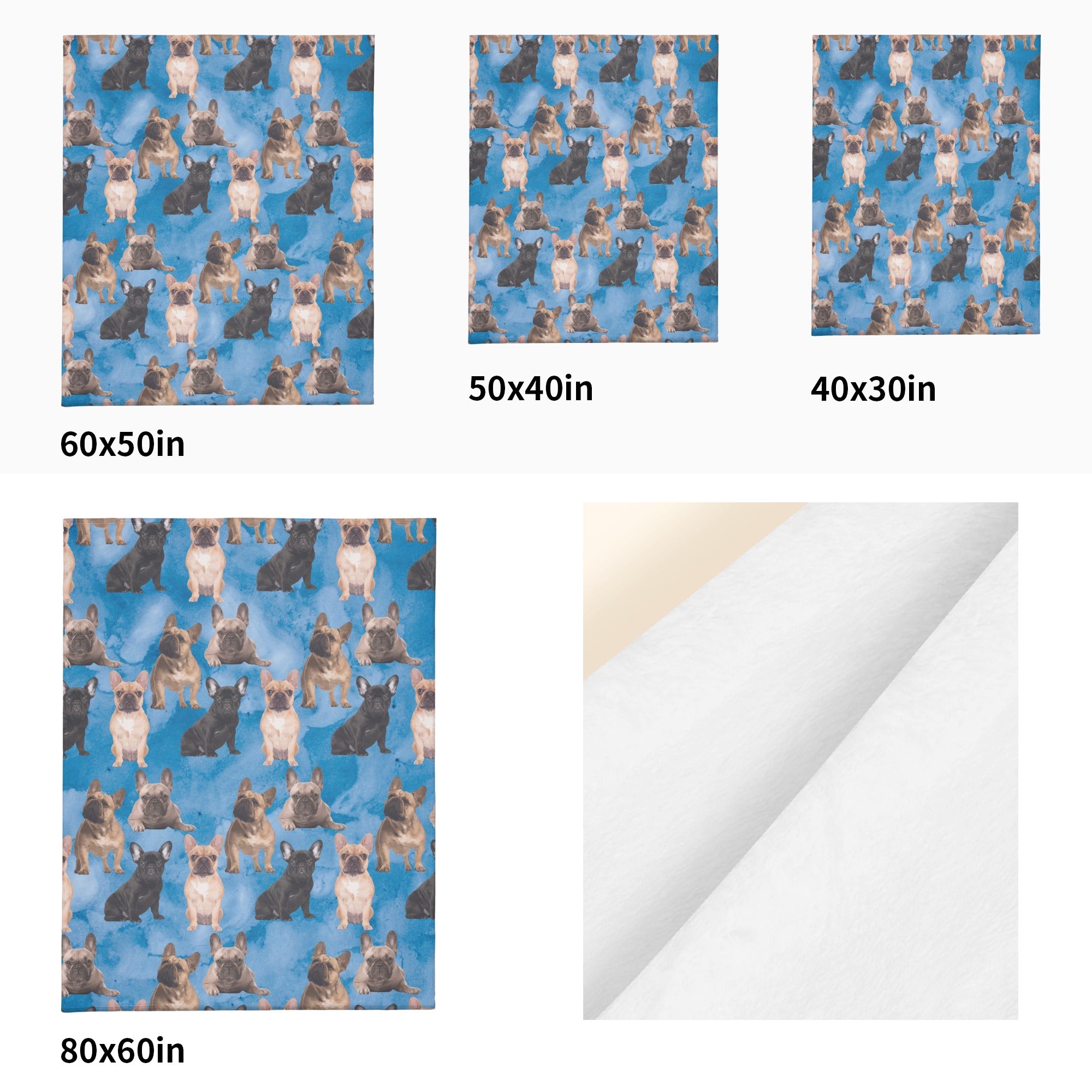 Mac French Bulldog Warm Blanket for Frenchie Enthusiasts-fadou