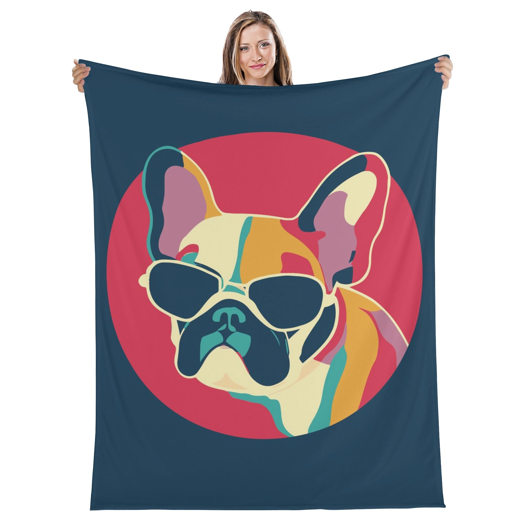 Oliver French Bulldog Warm Blanket for Frenchie Enthusiasts-fadou