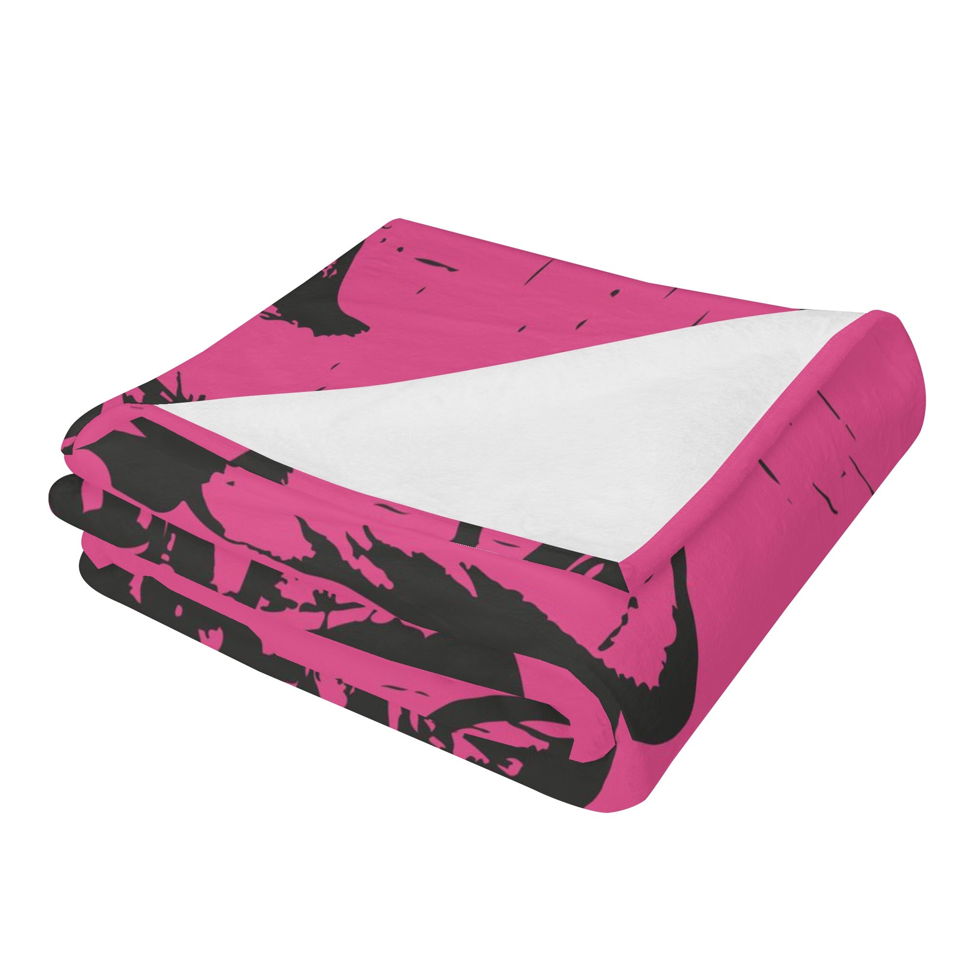 Moose French Bulldog Fleece Throw Blanket for Dog Lovers-fadou