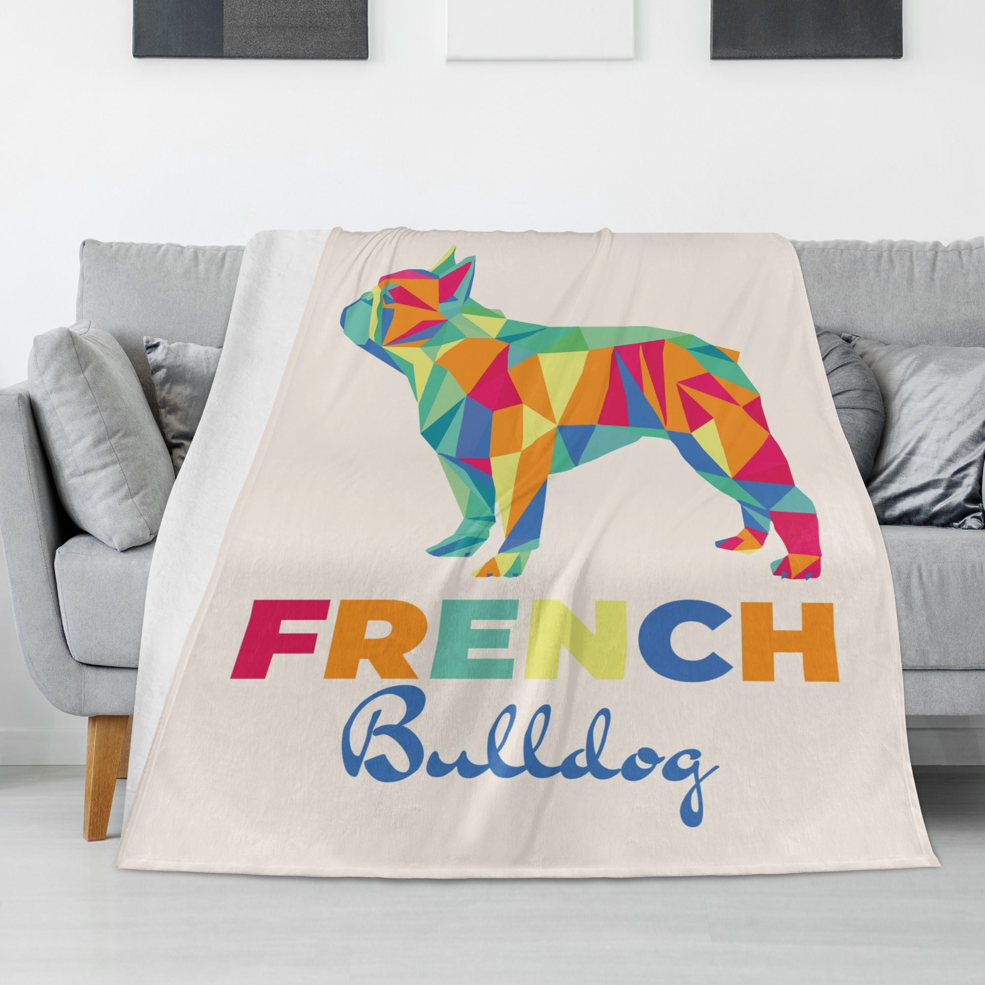 Eddie French Bulldog Warm Blanket for Frenchie Enthusiasts-fadou