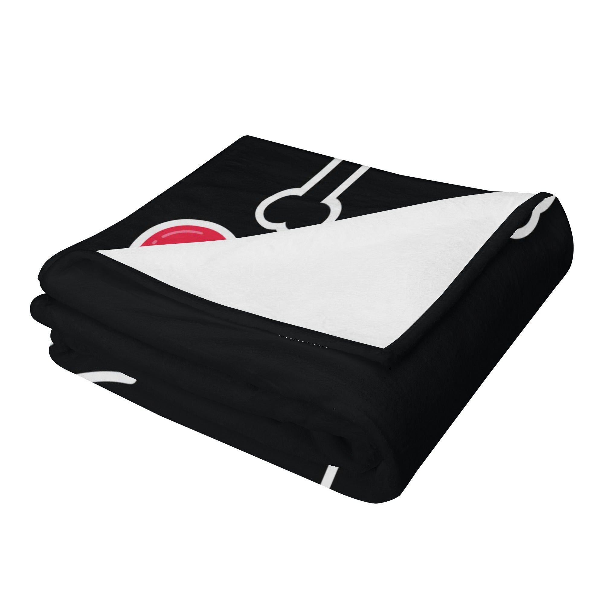 Finn French Bulldog Fleece Throw Blanket for Frenchie Enthusiasts-fadou
