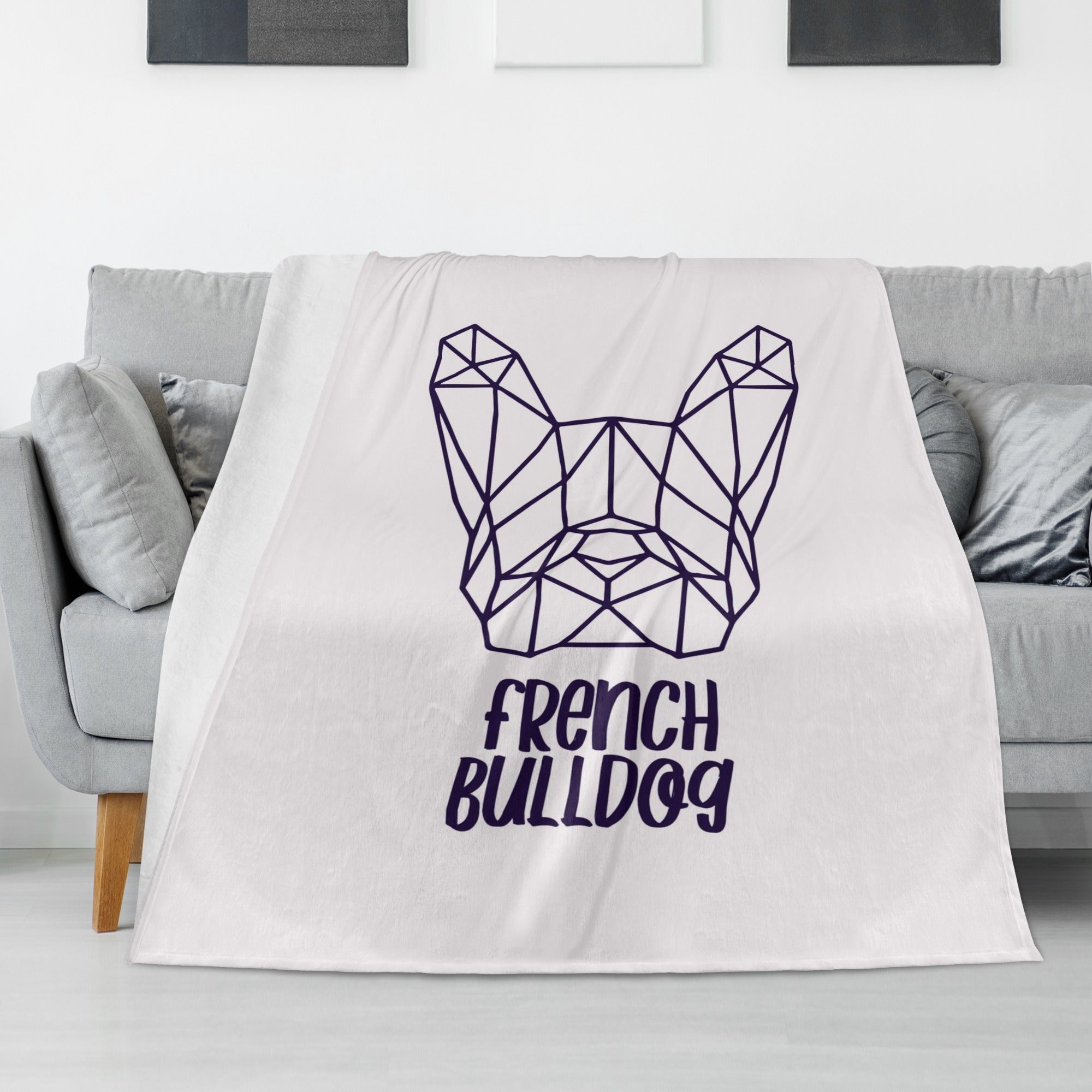 Spike French Bulldog Warm Blanket for Frenchie Enthusiasts-fadou