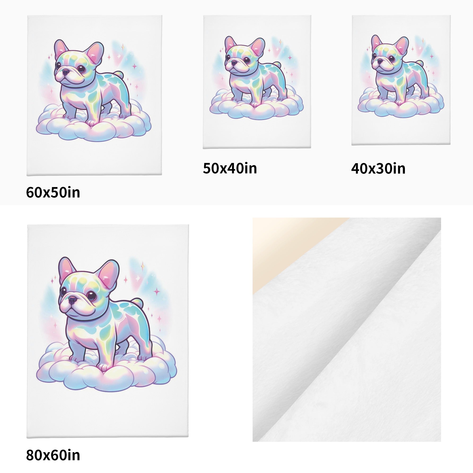Rex French Bulldog Cozy Plush Blanket for Frenchie Fans-fadou