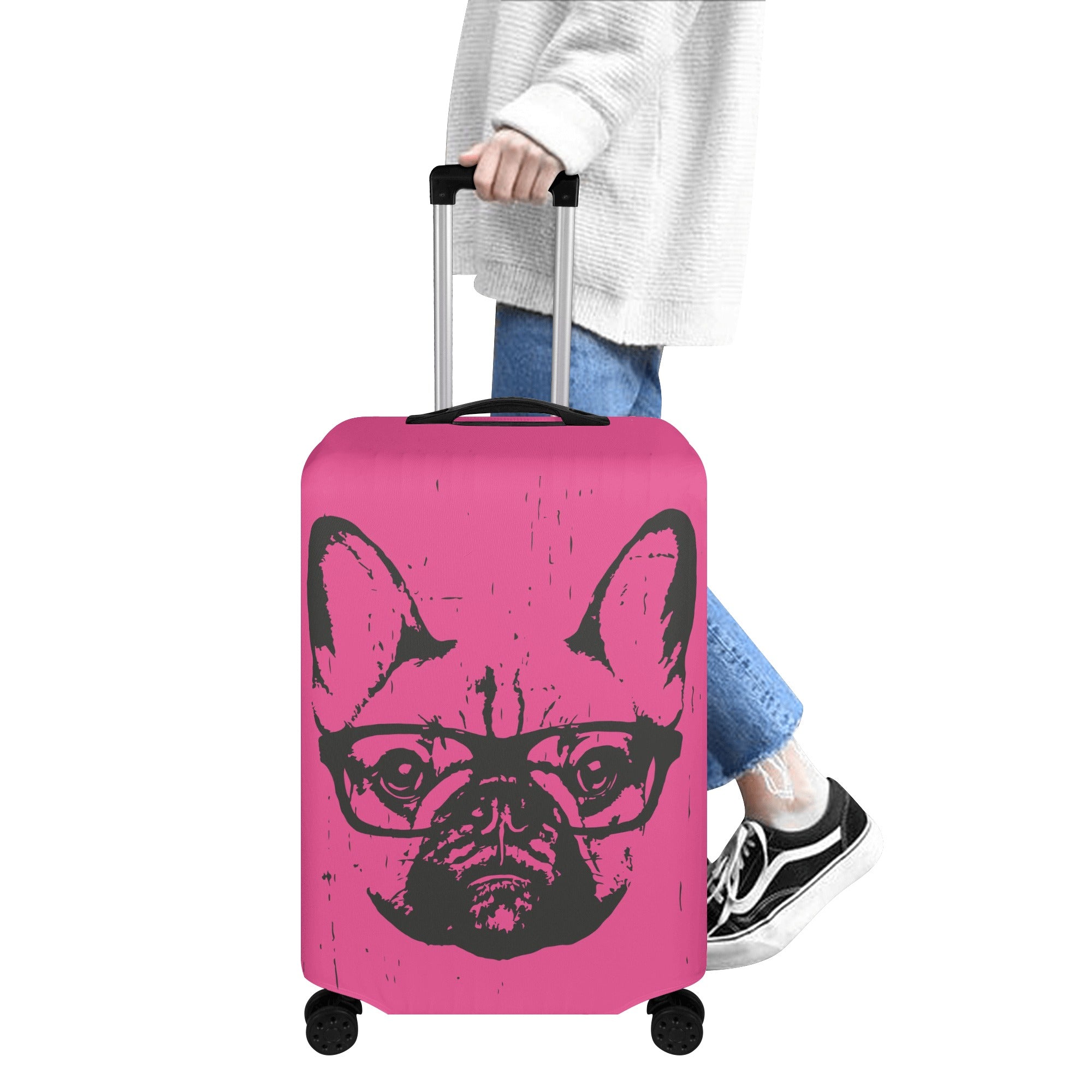 Monka - Luggage Cover for French Bulldog Owners and Fans-fadou