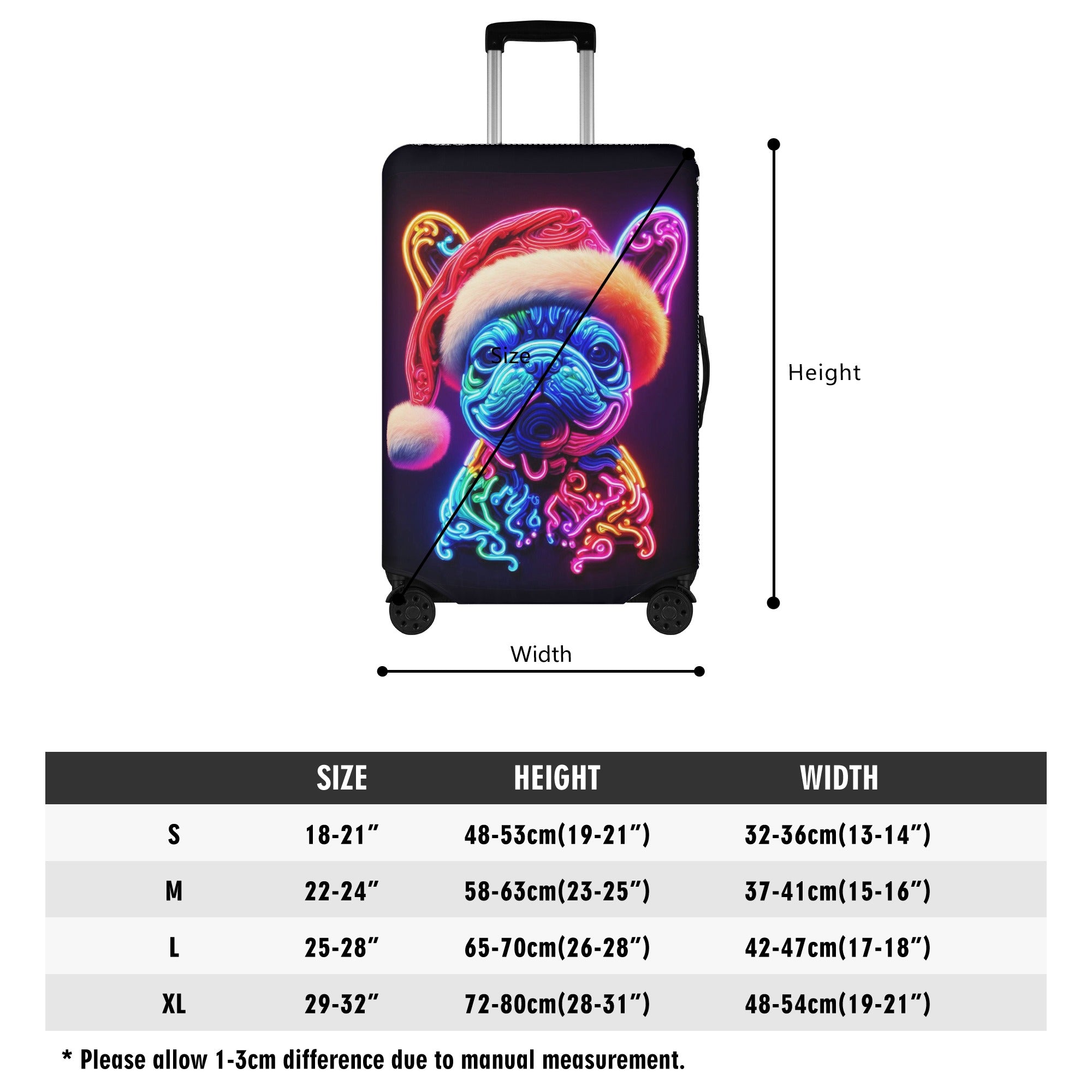 Kyna - Luggage Cover for French Bulldog Owners and Fans-fadou