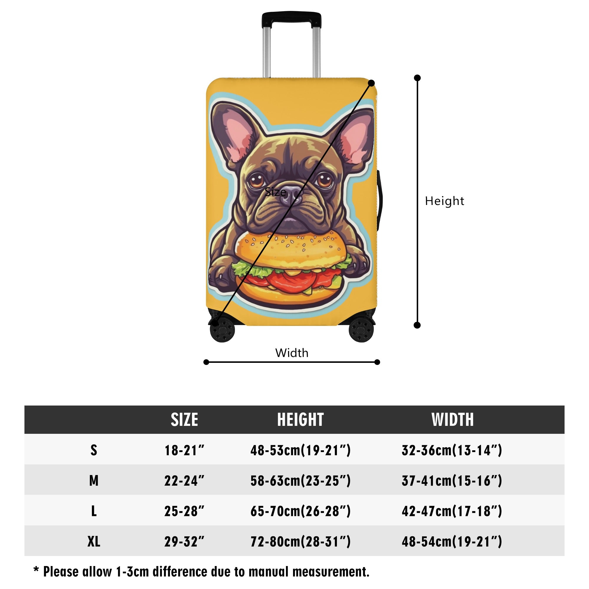 Mirabel - Luggage Cover for French Bulldog Owners and Fans-fadou