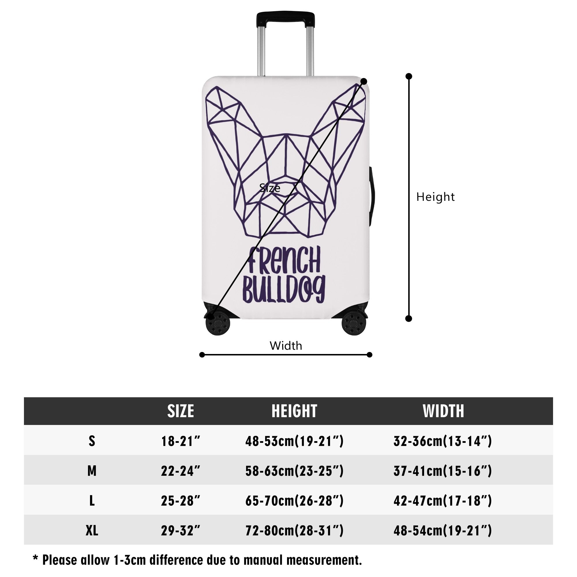 Stella - Luggage Cover for French Bulldog Owners and Fans-fadou