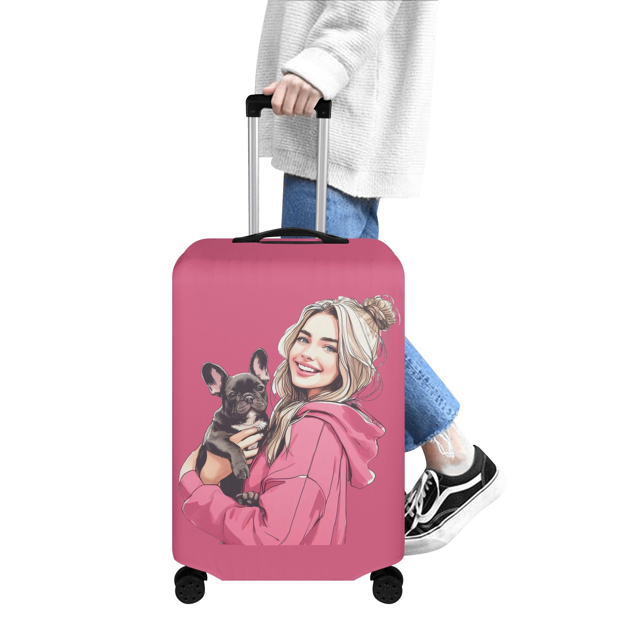 Lola - Luggage Cover for French Bulldog Owners and Fans-fadou