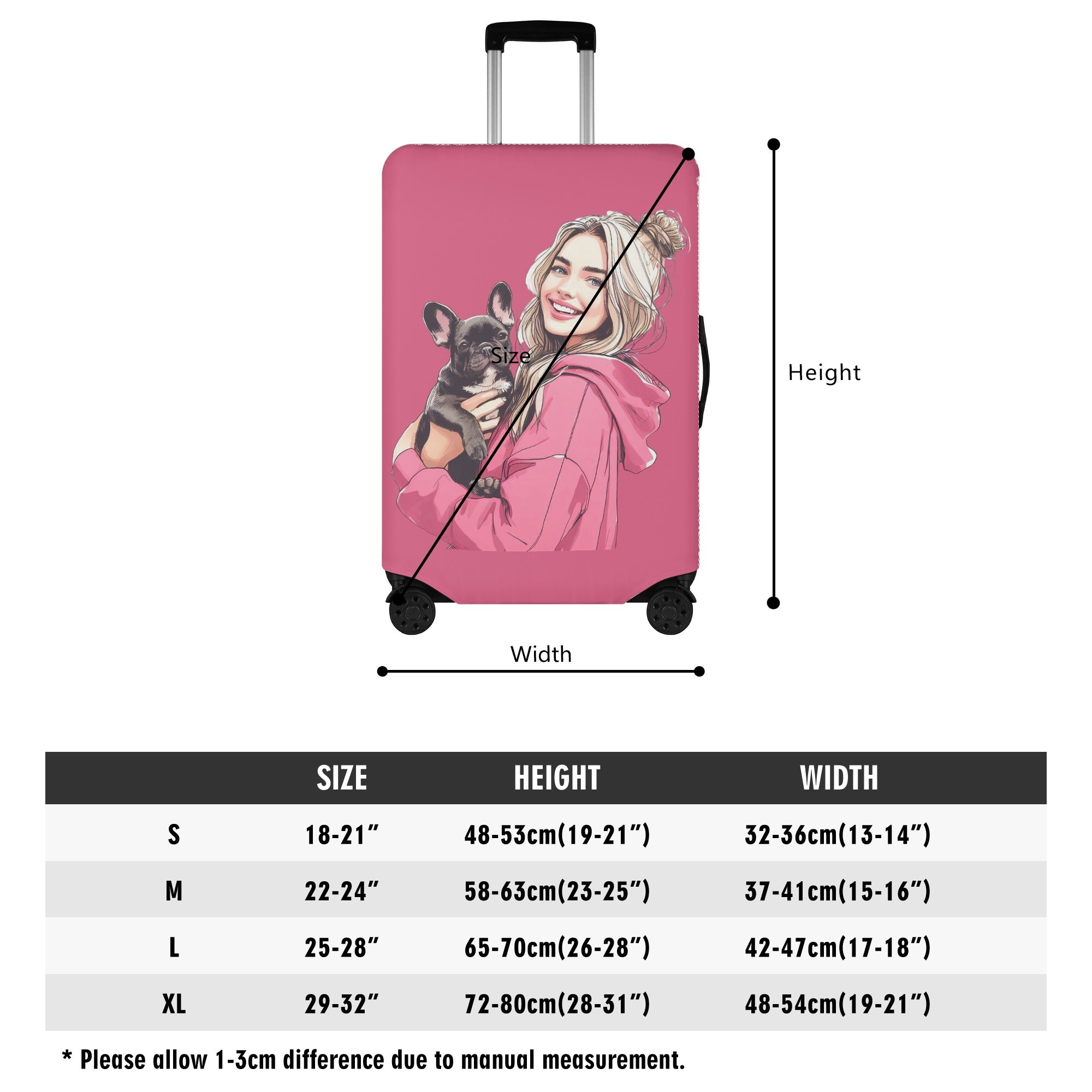 Lola - Luggage Cover for French Bulldog Owners and Fans-fadou