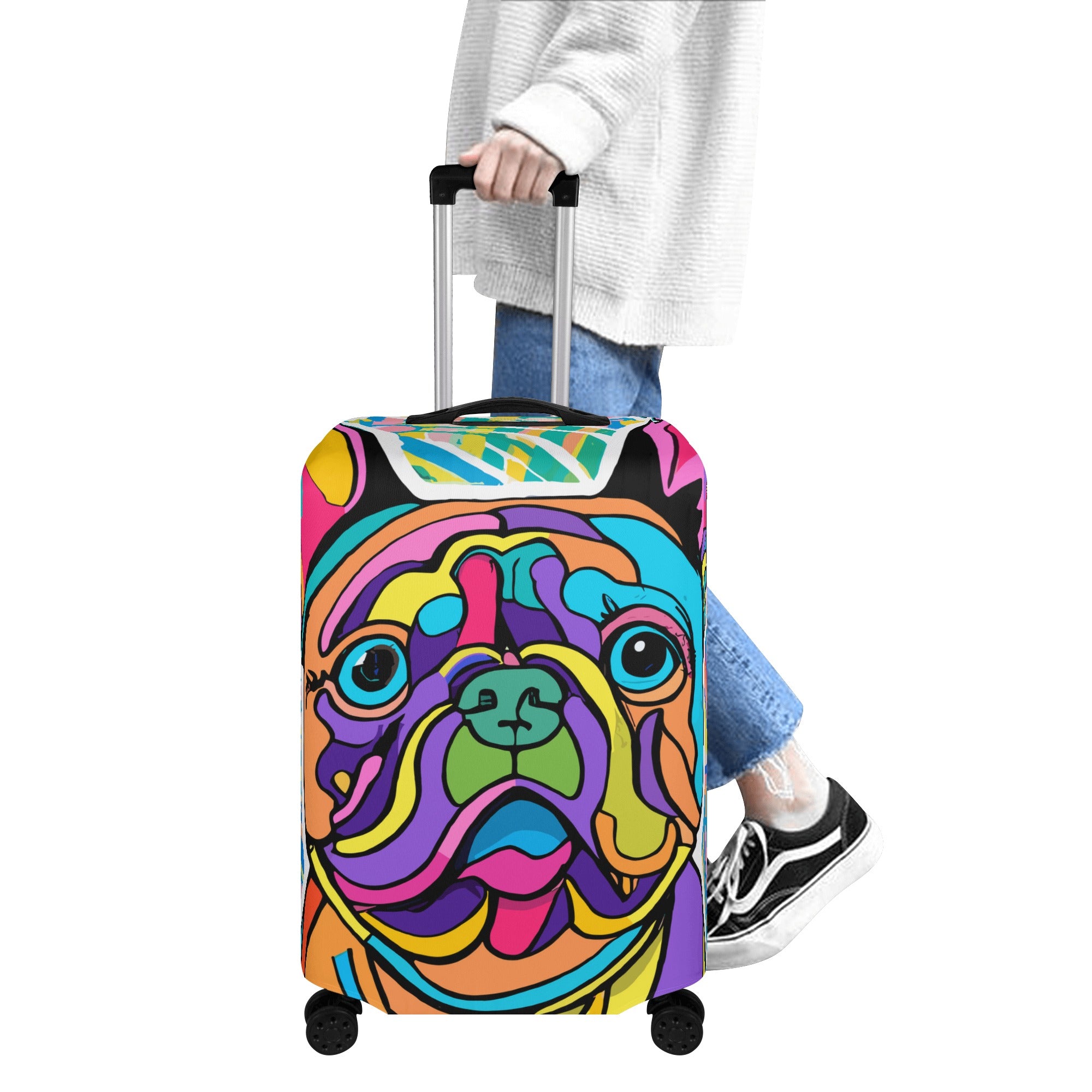Zoe - Luggage Cover for French Bulldog Owners and Fans for Frenchies-fadou