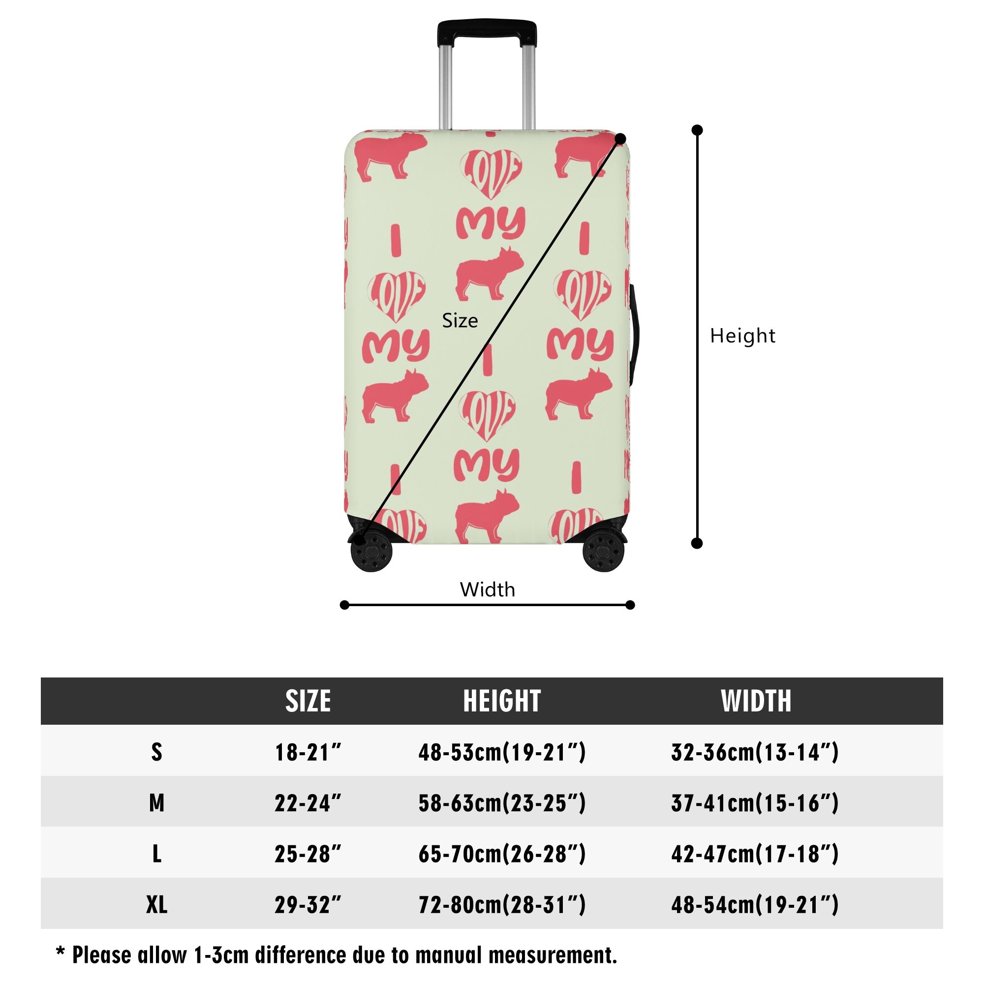 Lucy - Luggage Cover for French Bulldog Owners and Fans-fadou
