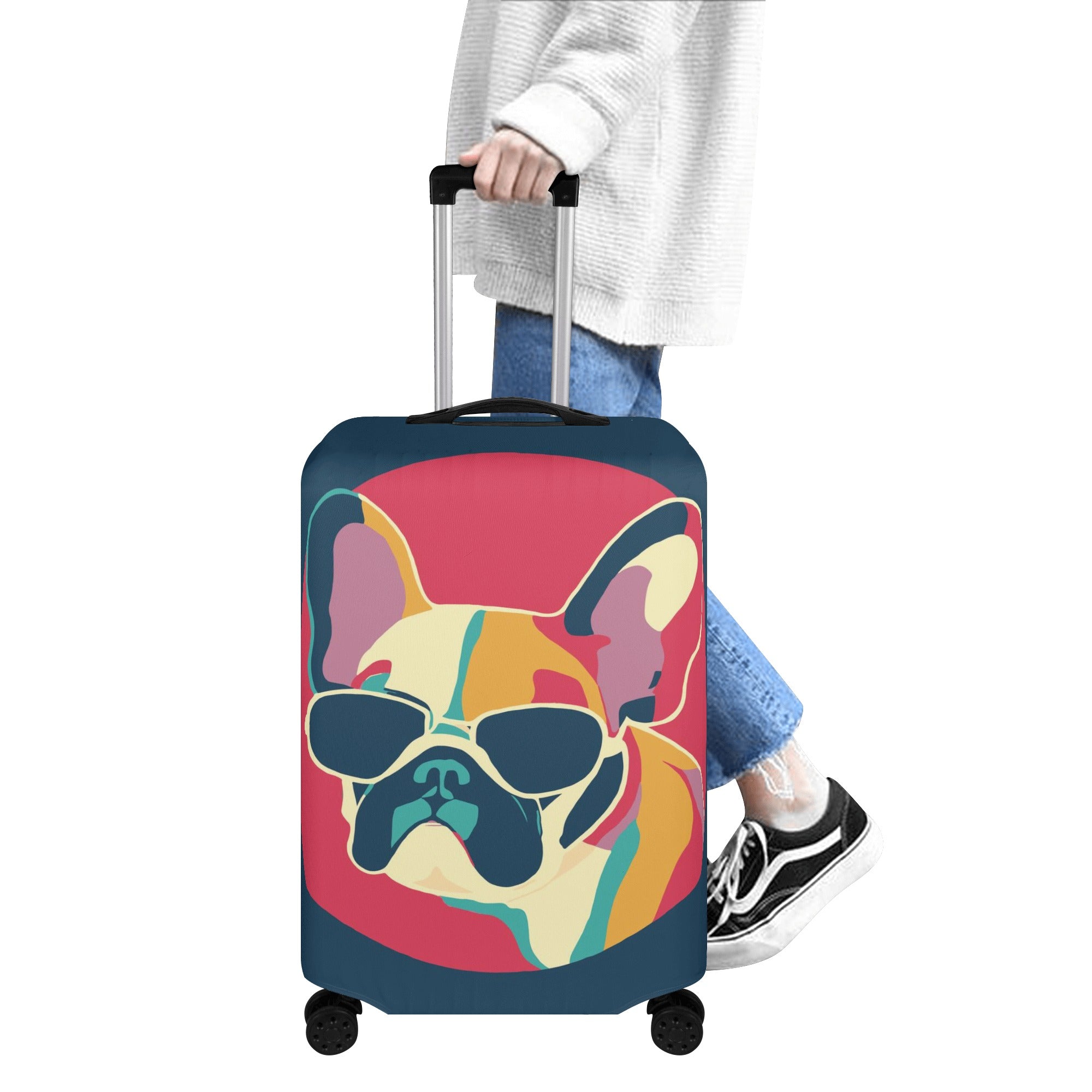 Luna - Luggage Cover for French Bulldog Owners and Fans-fadou