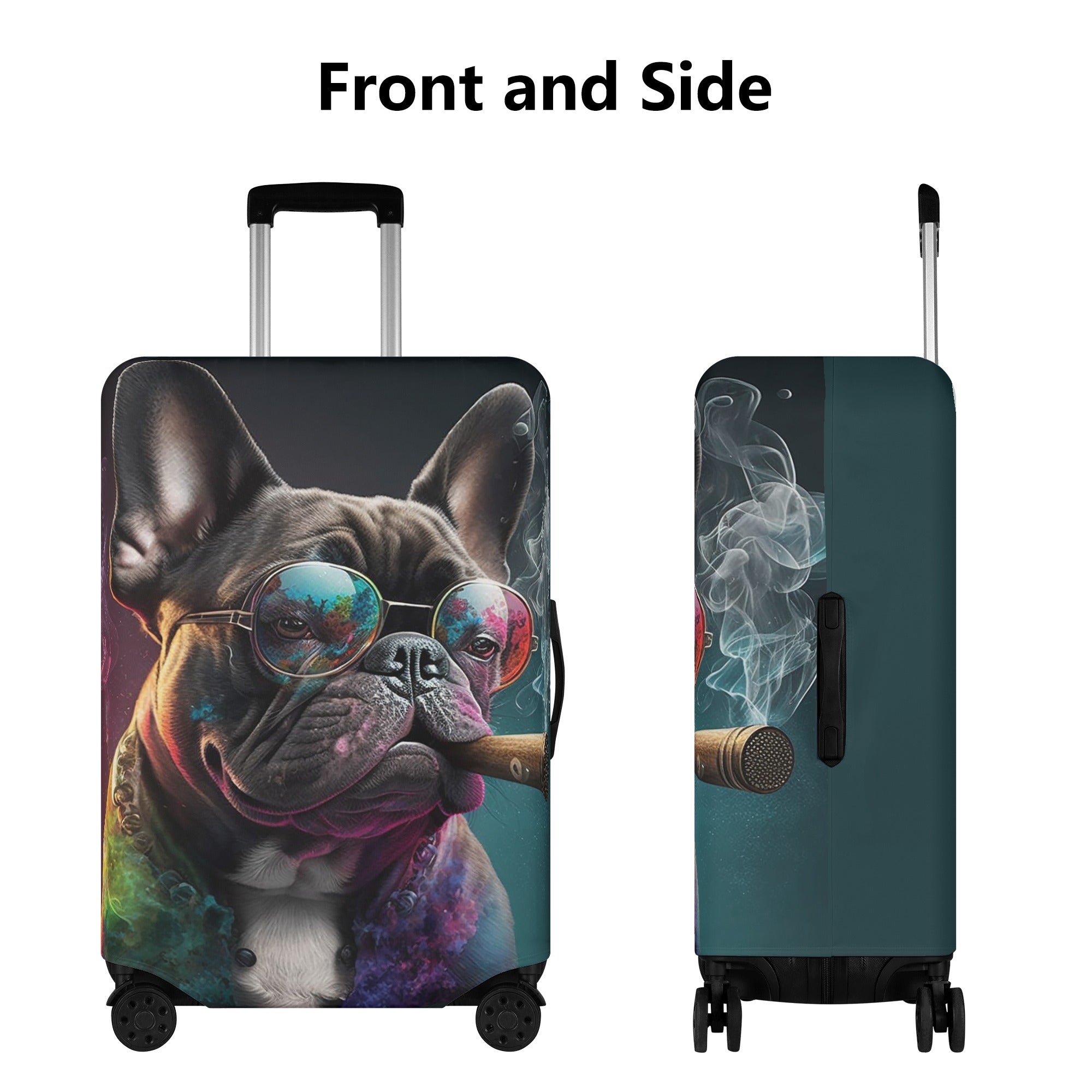 Teddy - Luggage Cover for French Bulldog Owners and Fans-fadou