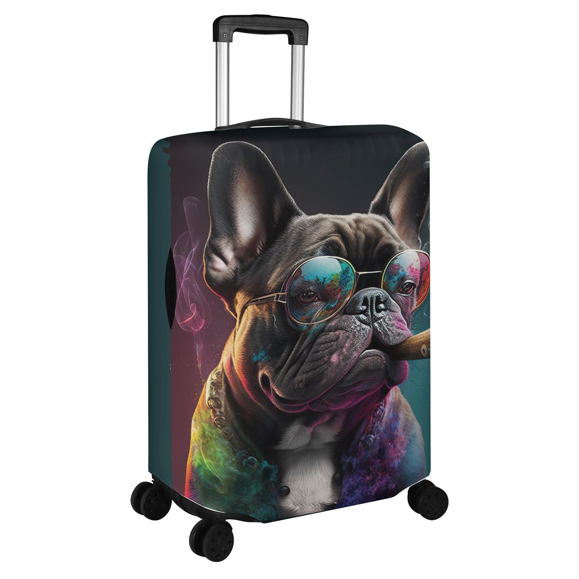 Teddy - Luggage Cover for French Bulldog Owners and Fans-fadou