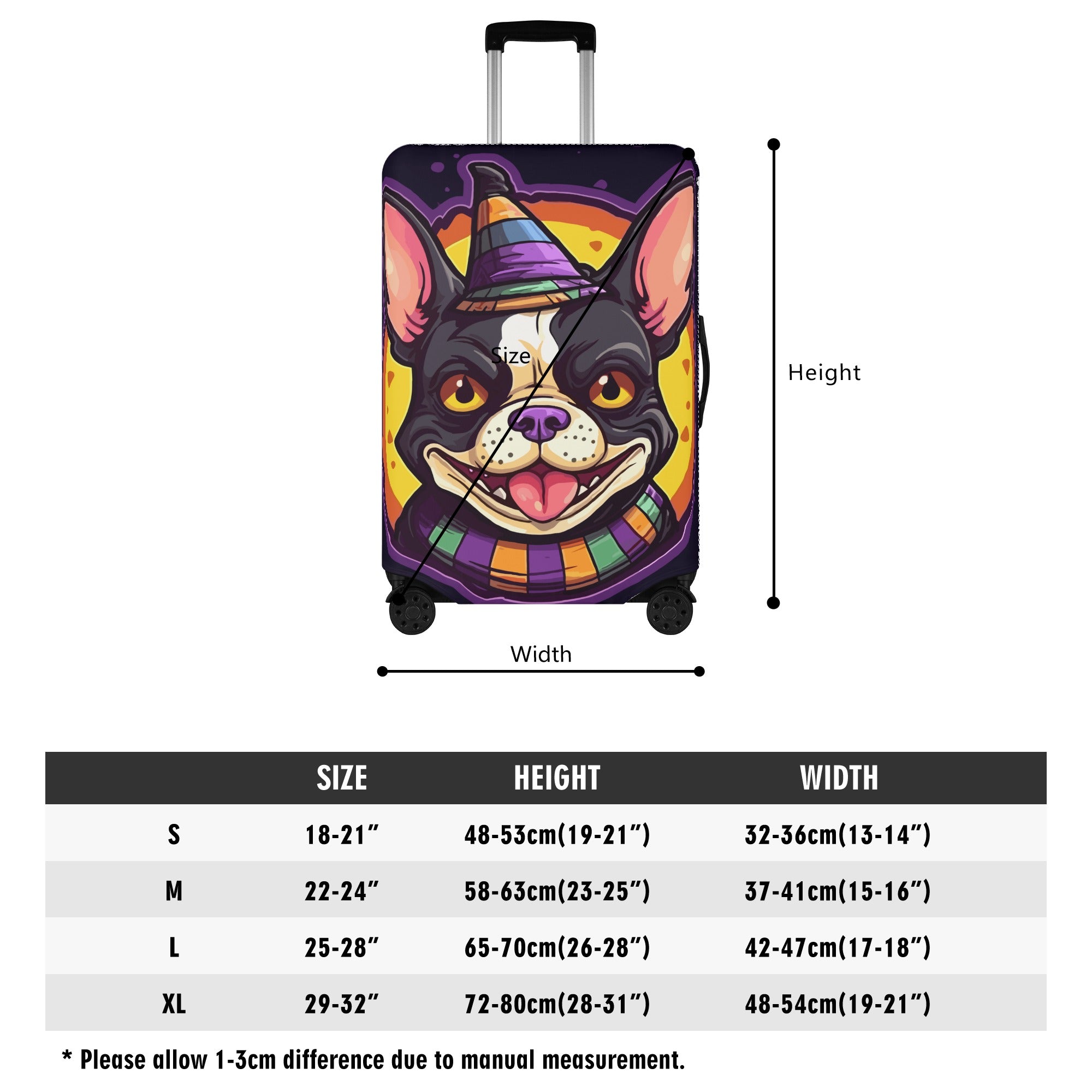 Bear - Luggage Cover for French Bulldog Owners and Fans-fadou